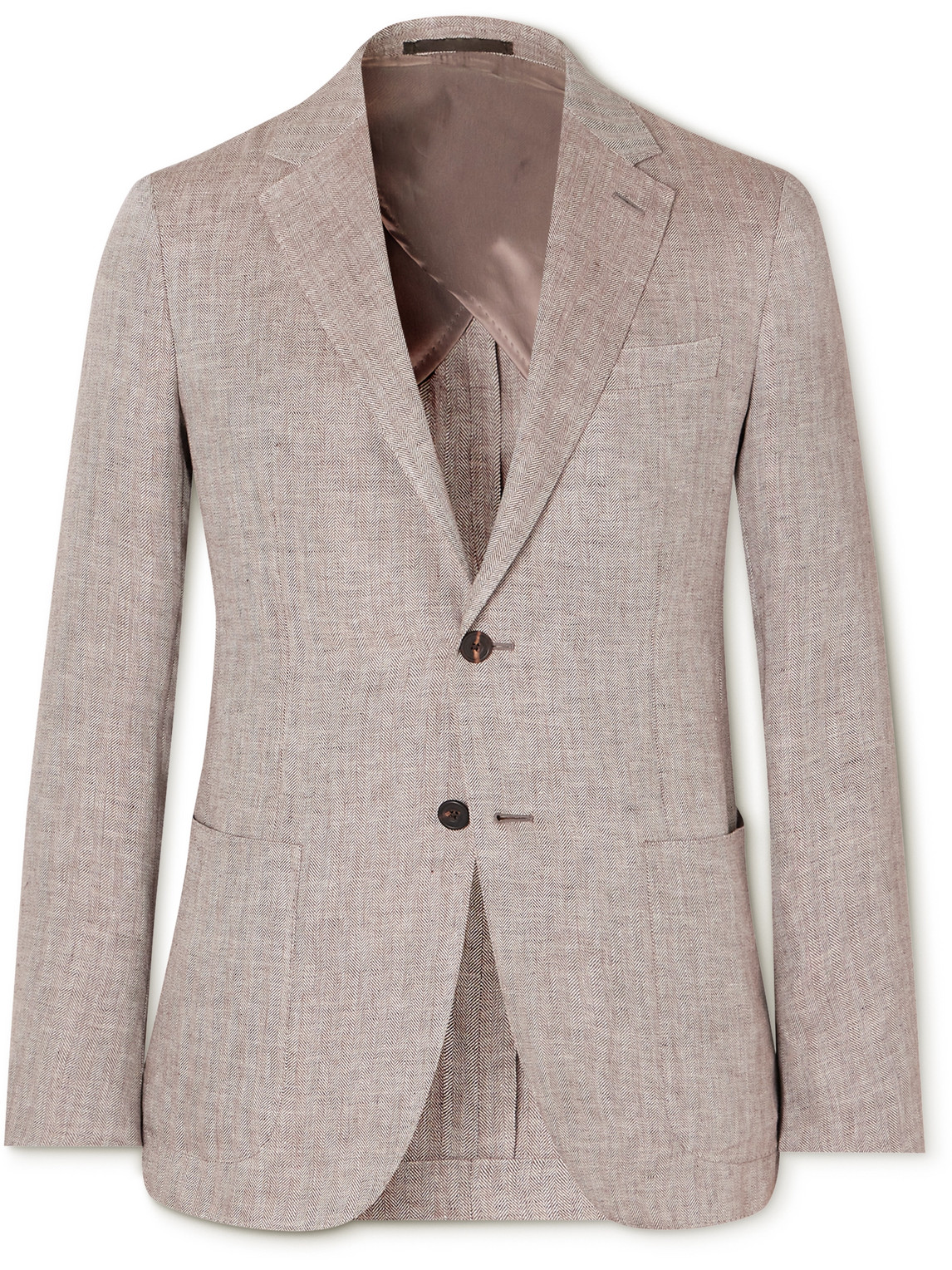 Herringbone Linen Blazer