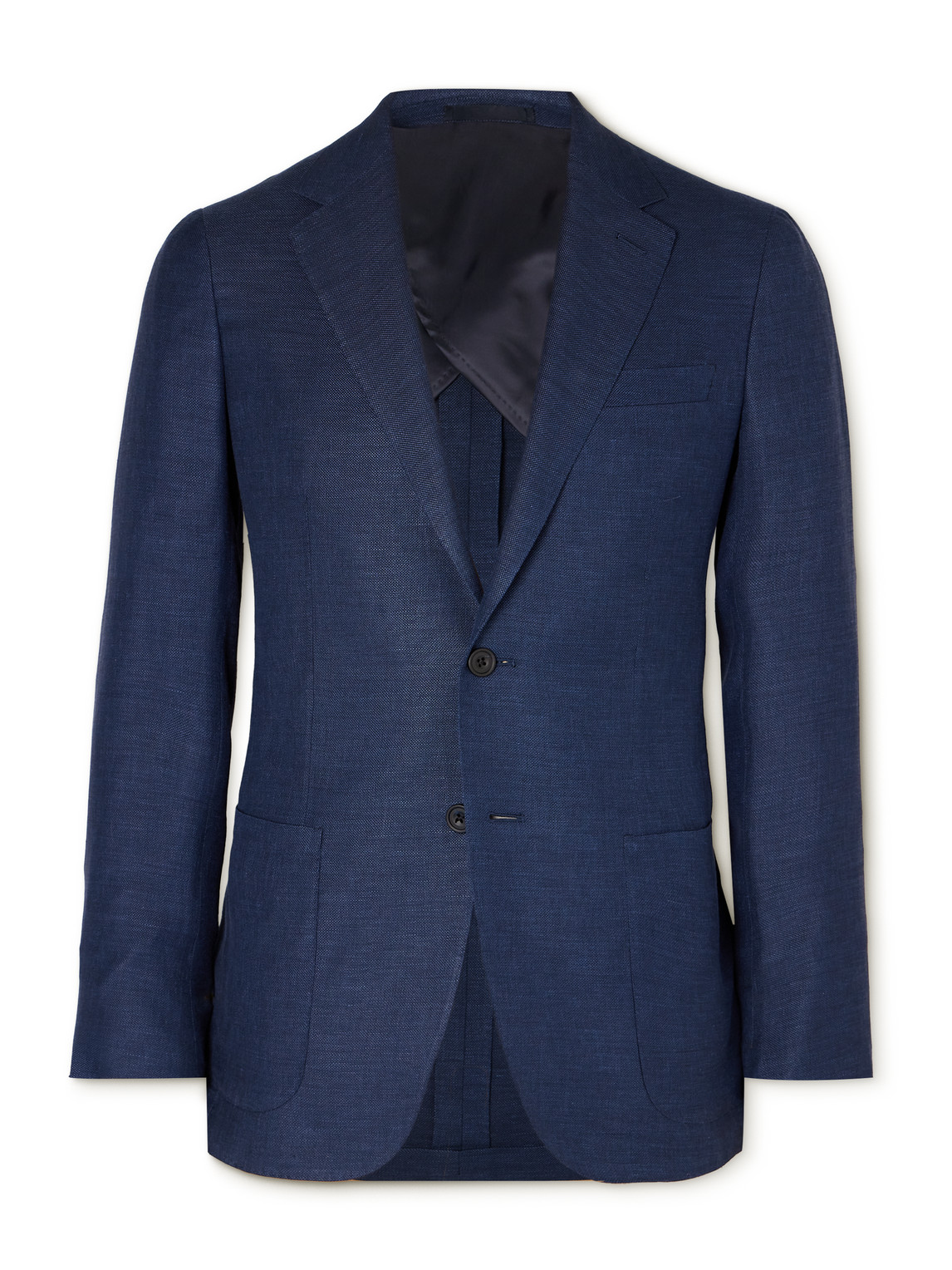 Wool, Linen and Silk-Blend Hopsack Blazer