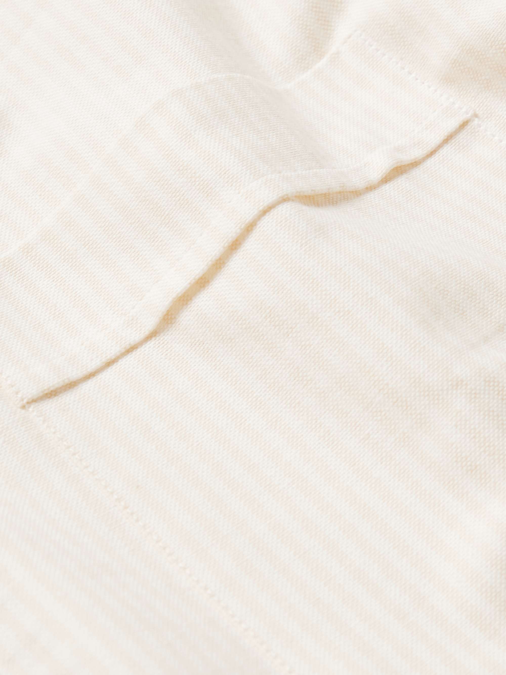KINGSMAN Grandad-Collar Striped Cotton Shirt