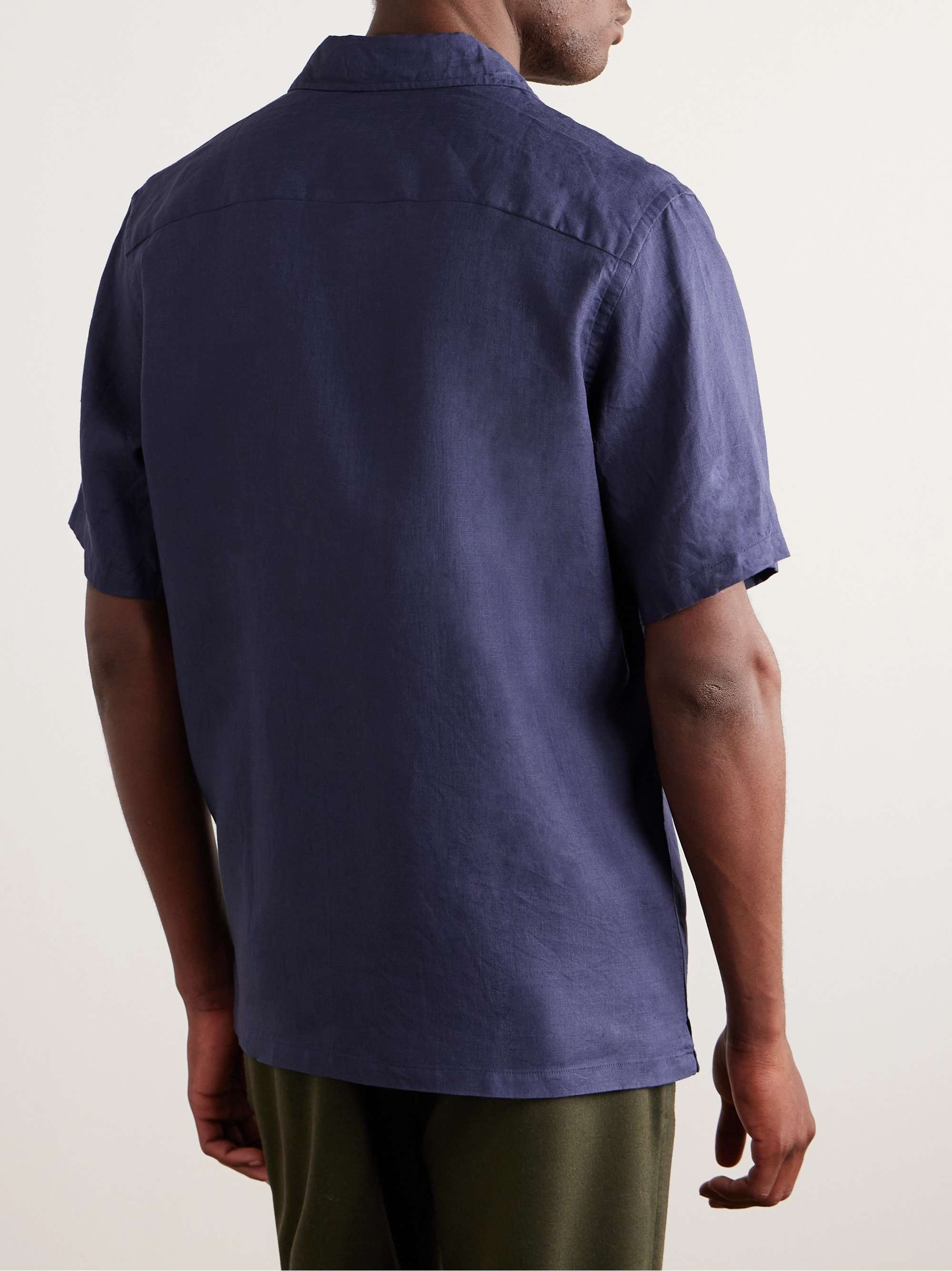 KINGSMAN Camp-Collar Linen Shirt