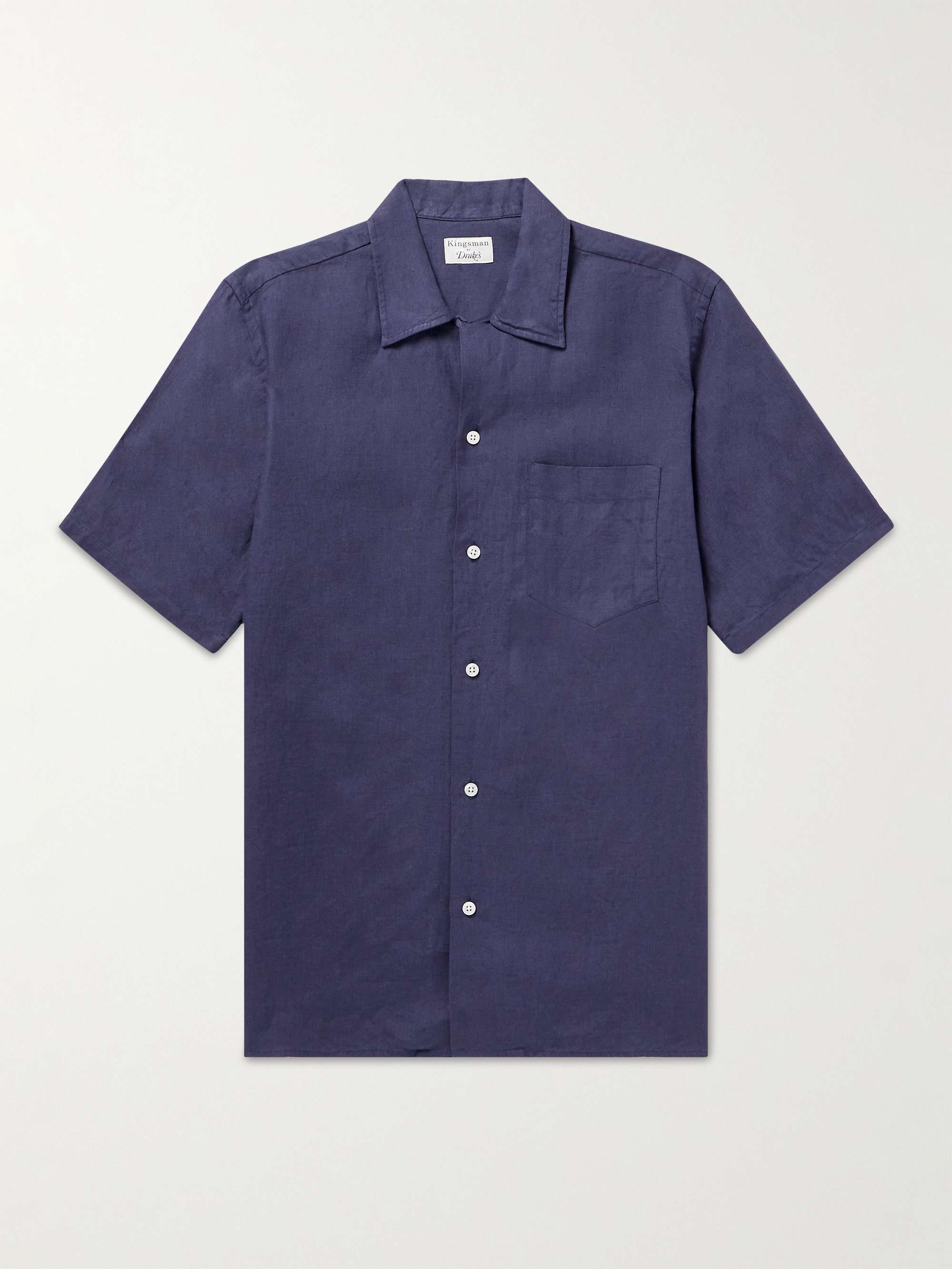 KINGSMAN Camp-Collar Linen Shirt