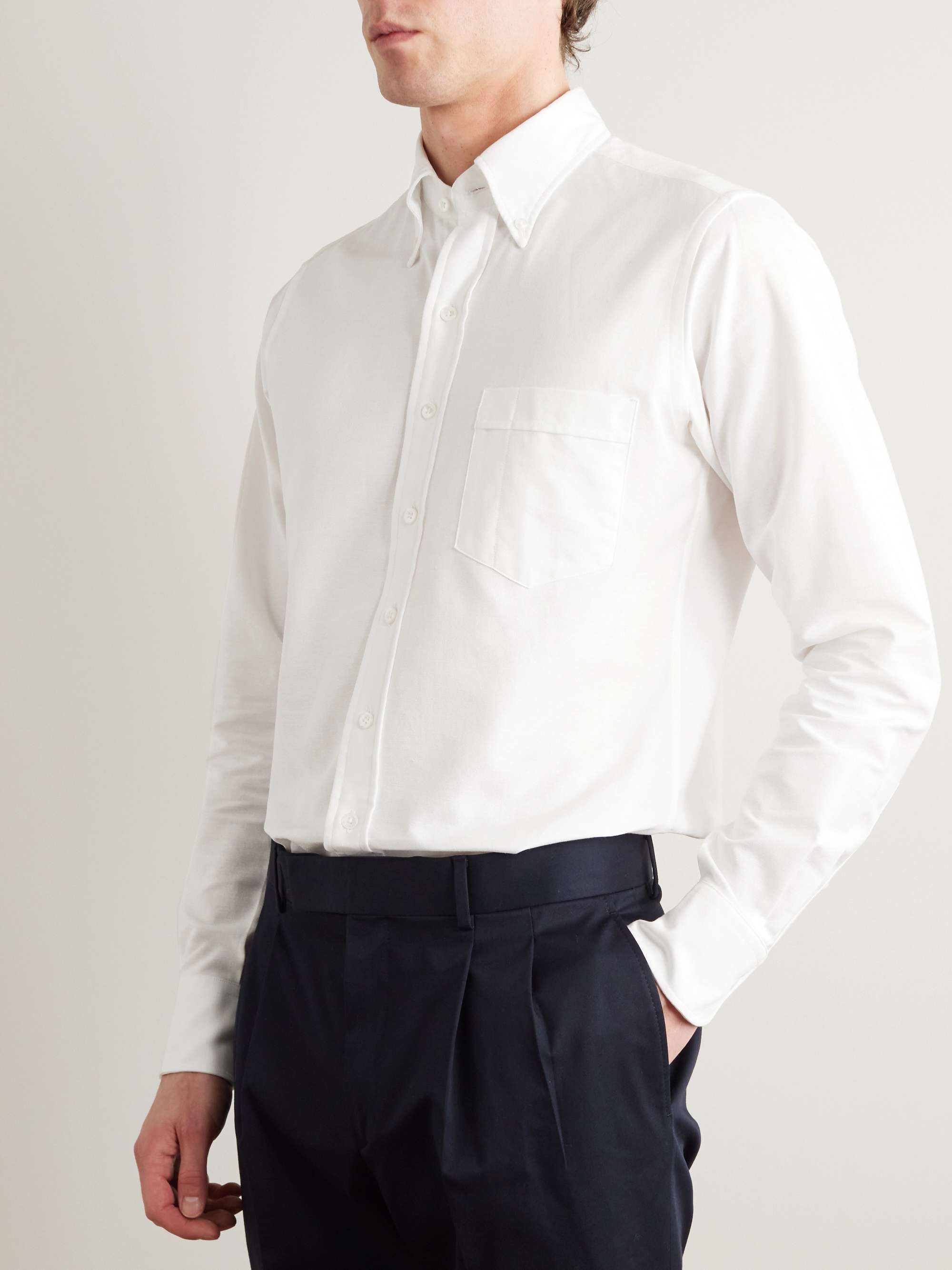 KINGSMAN Button-Down Collar Cotton Oxford Shirt