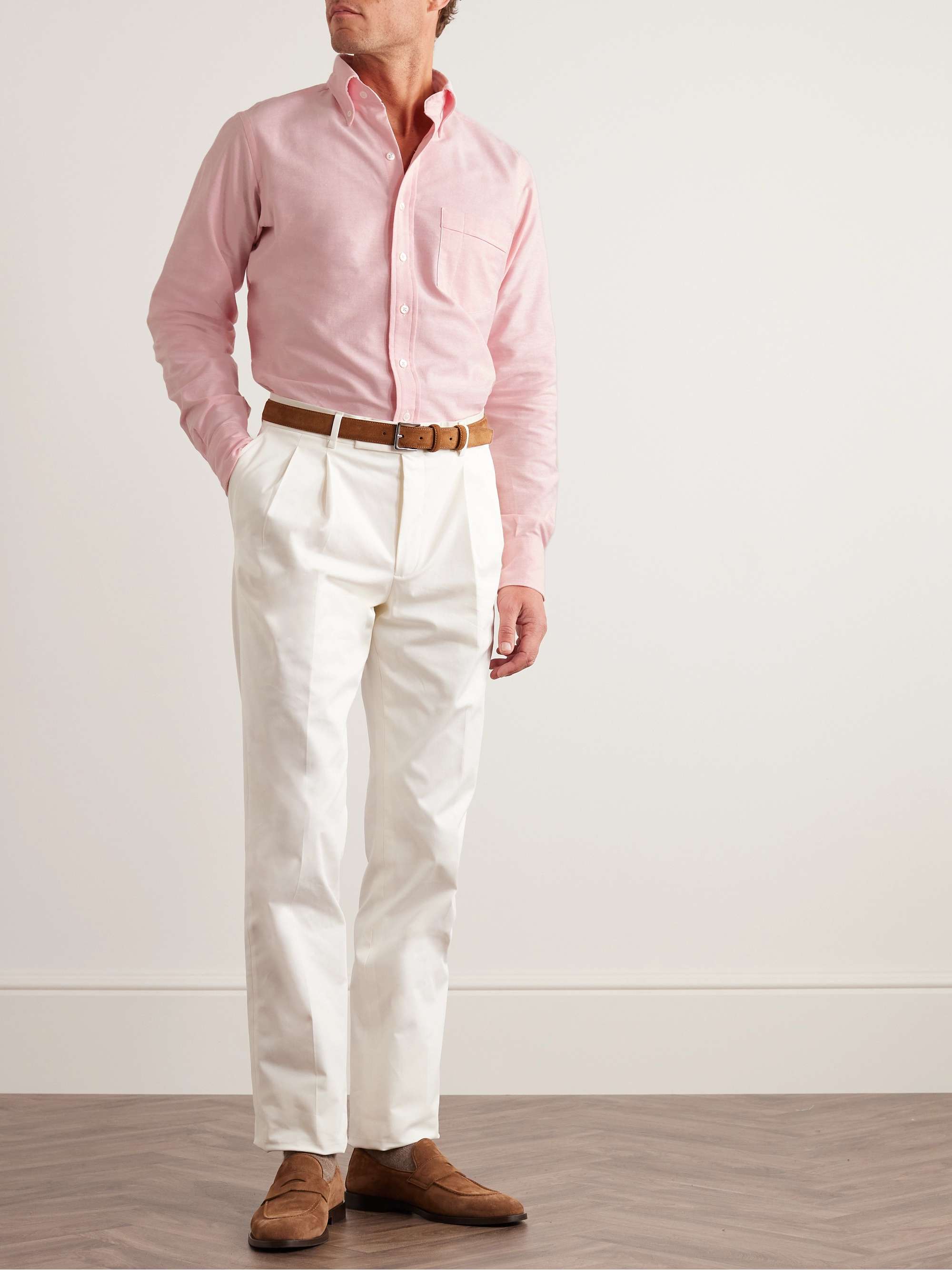 KINGSMAN Button-Down Cotton Oxford Shirt