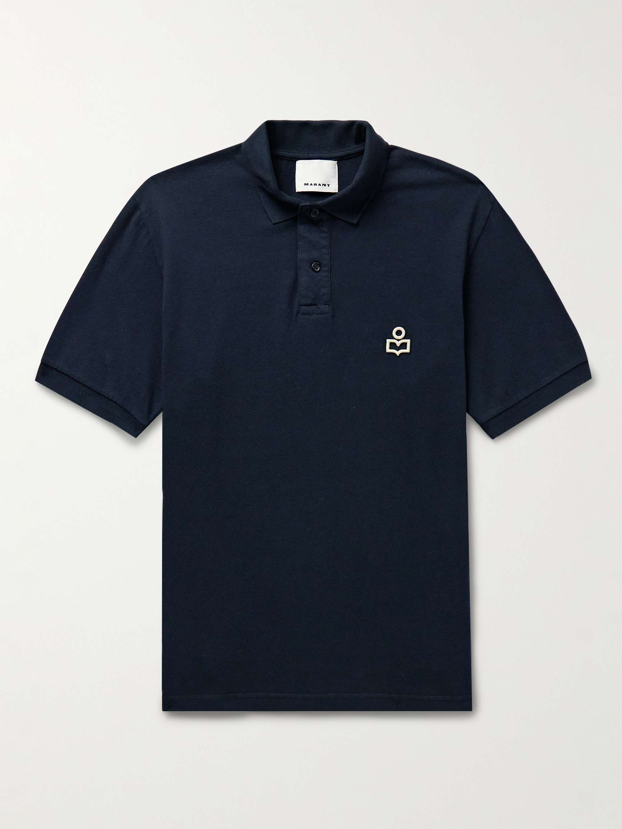 ISABEL MARANT Afko Logo-Embroidered Cotton-Piqué Polo Shirt for Men ...