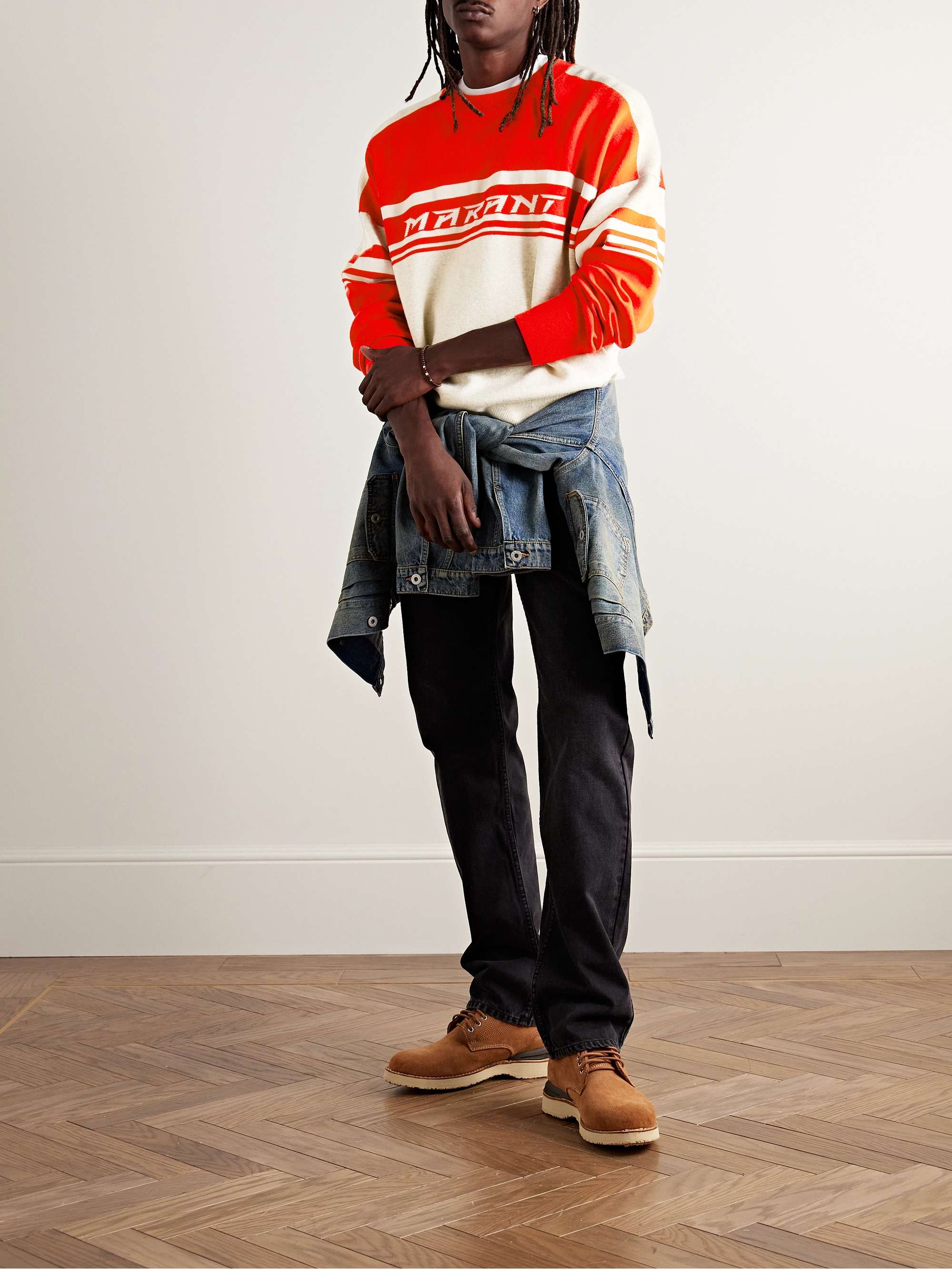 ISABEL MARANT Colby Colour-Block Intarsia-Knit Sweater for Men | MR PORTER