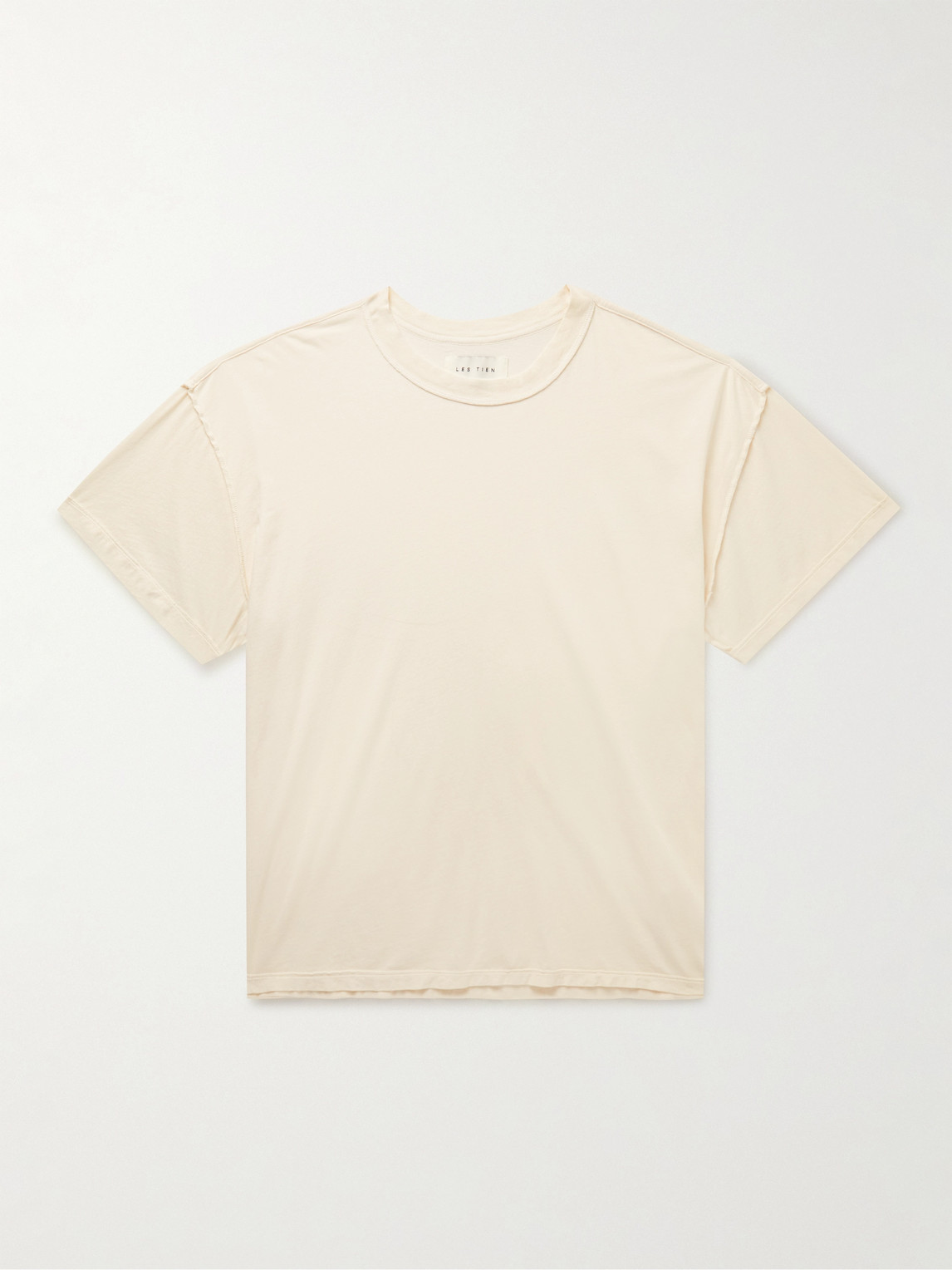 Les Tien Inside Out Garment-Dyed Combed Cotton-Jersey T-Shirt - Men