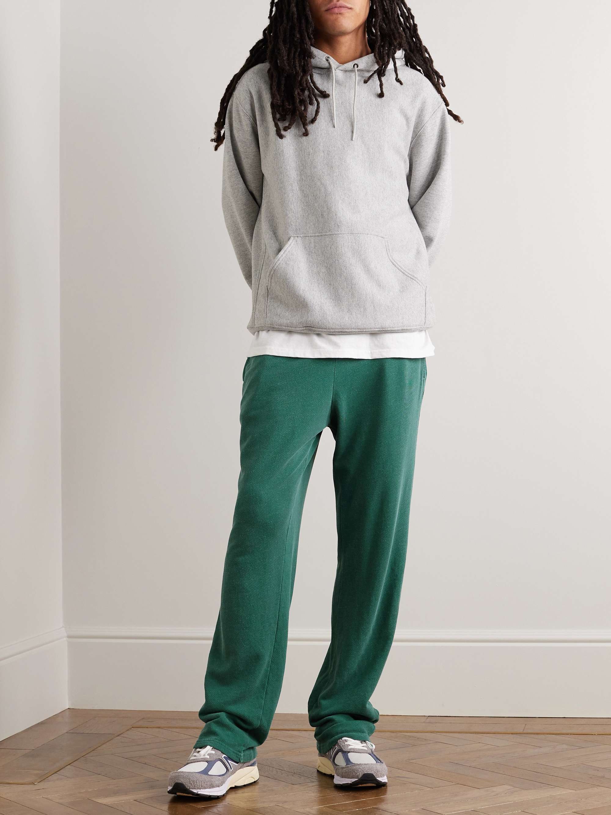 Les Tien textured-finish Cotton Sweatpants - Farfetch