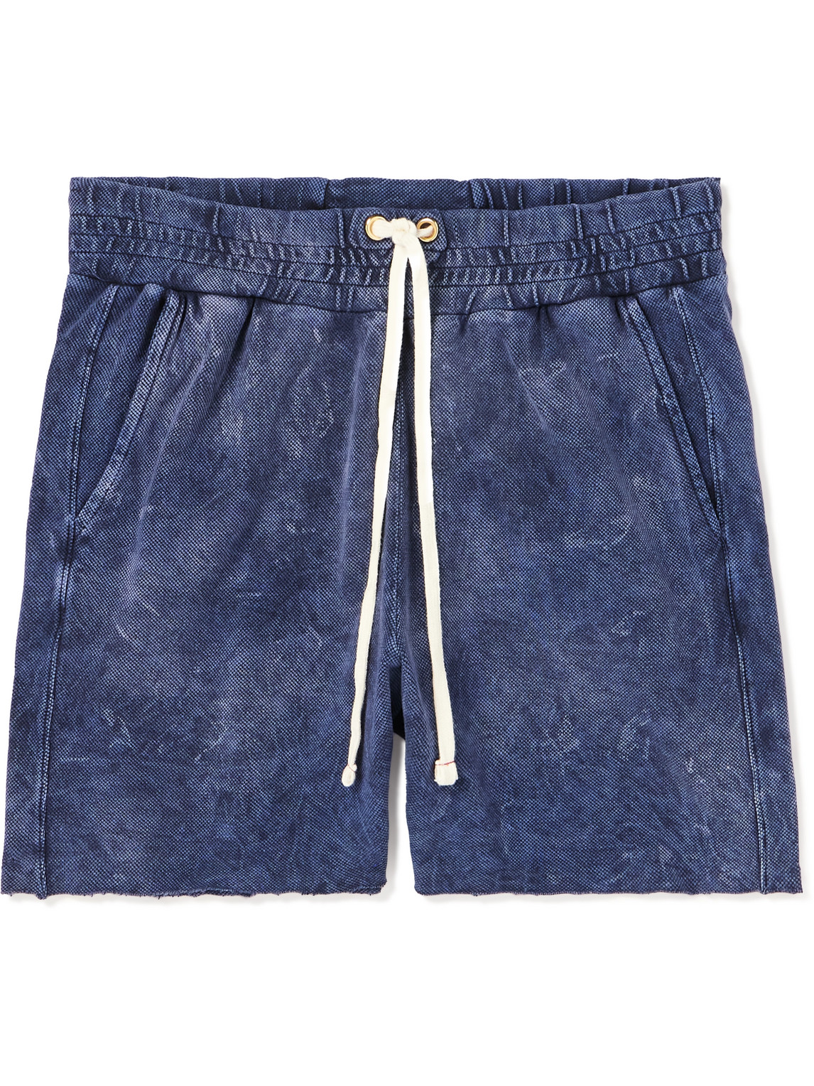 Yacht Straight-Leg Garment-Dyed Cotton-Jersey Drawstring Shorts