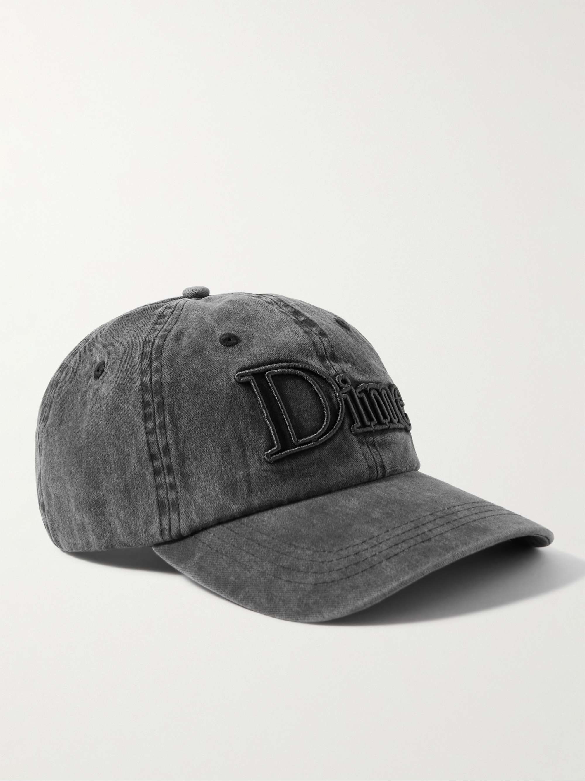 DIME Logo-Embroidered Washed Cotton-Twill Baseball Cap for Men