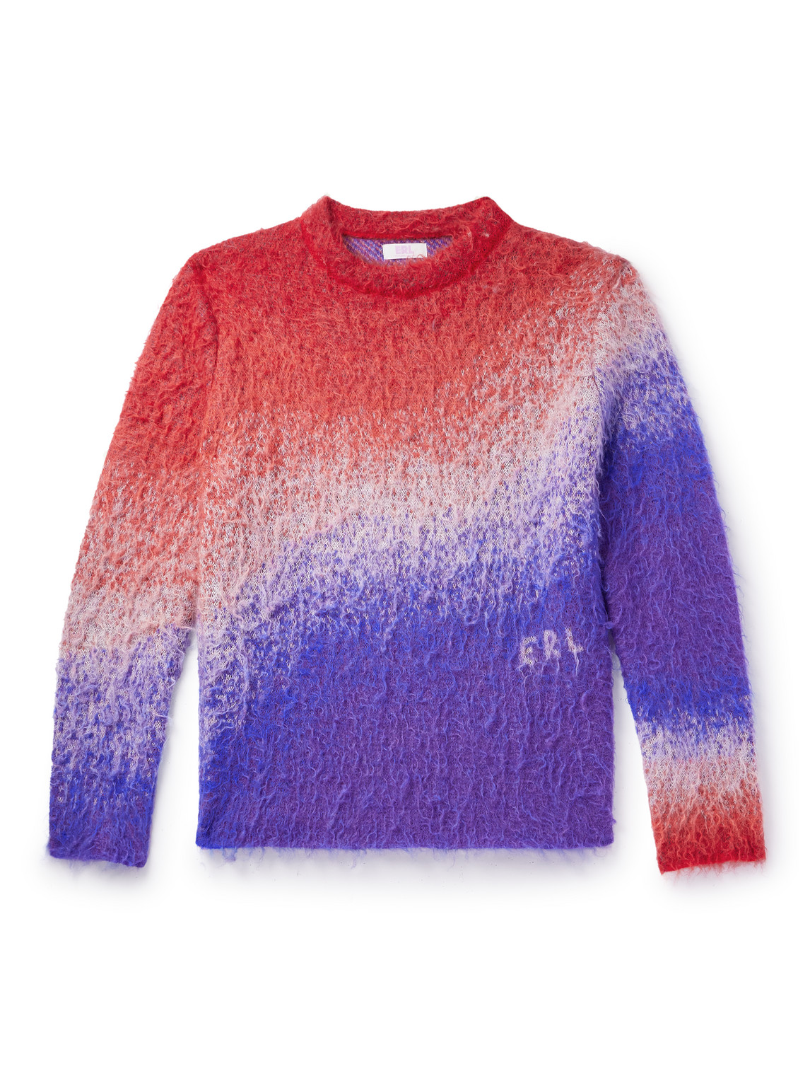 Erl Gradient Effect Crew-neck Sweater In Blue