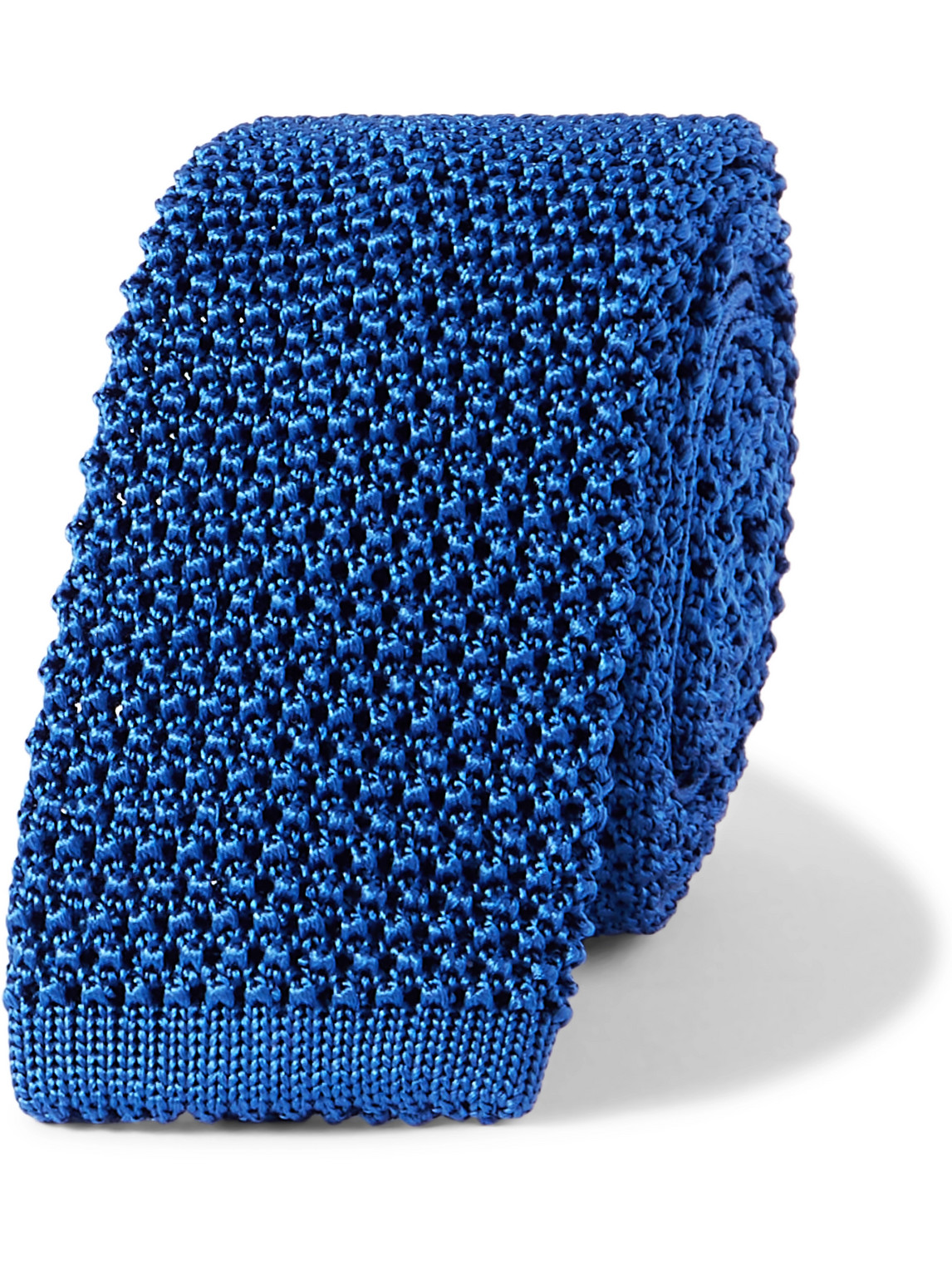 Charvet 5cm Knitted Silk Tie In Blue