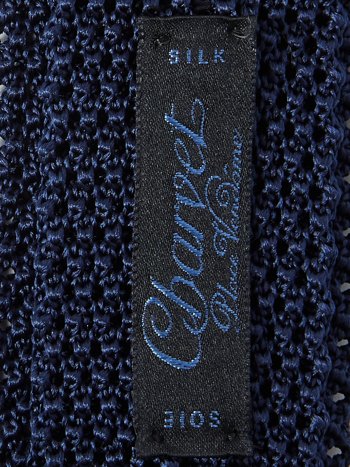 Shop Charvet 5cm Knitted Silk Tie In Blue