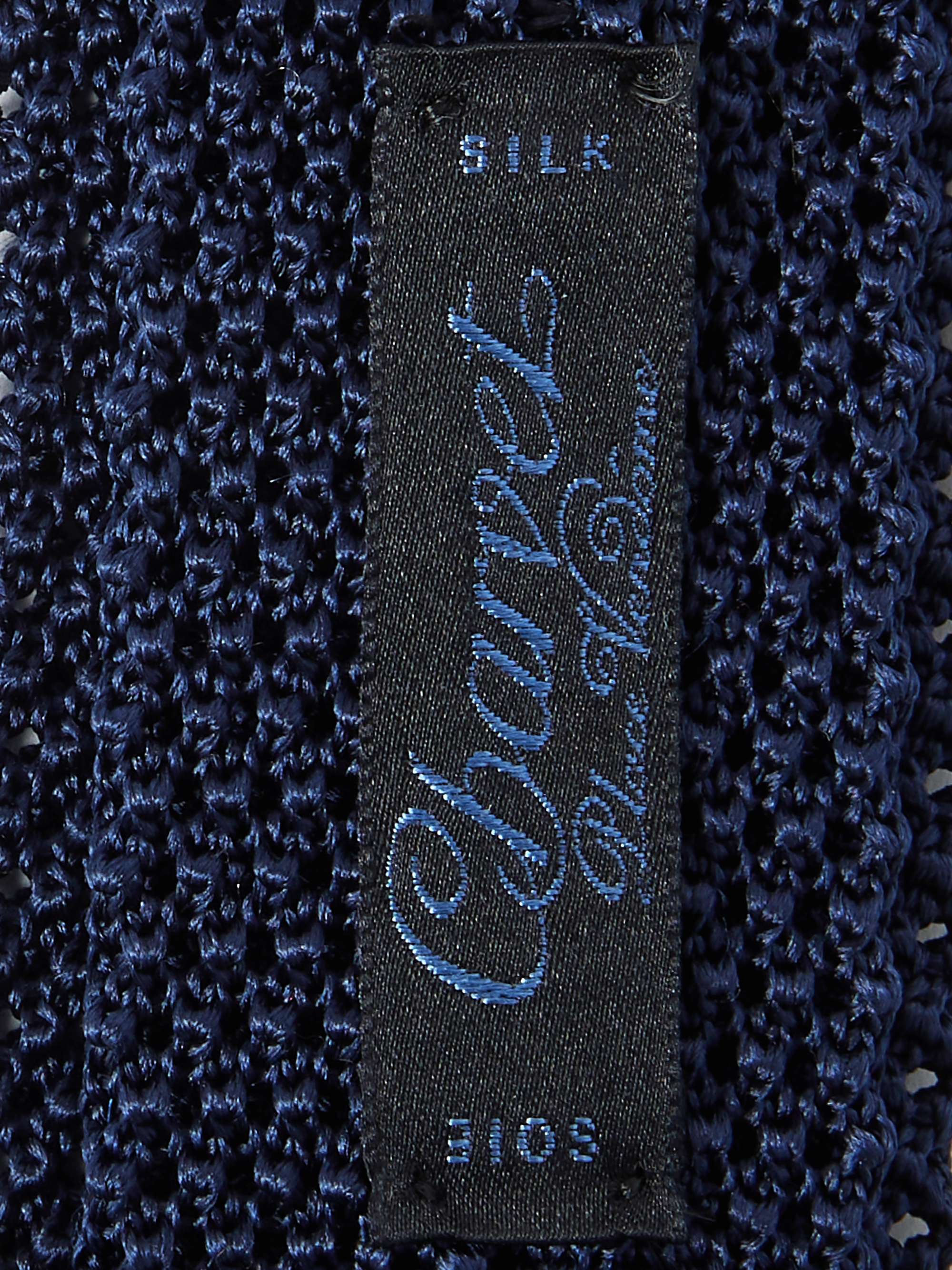 CHARVET ニット シルク ネクタイ 5cm