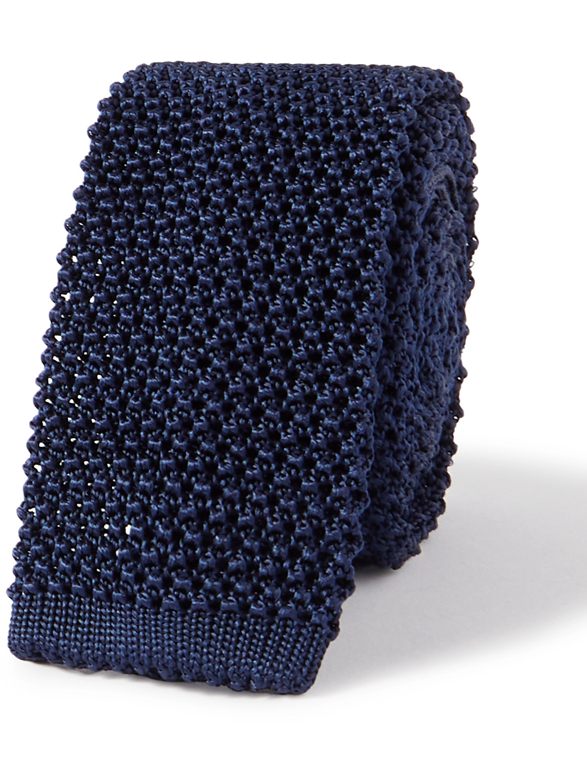 Charvet 5cm Knitted Silk Tie In Blue