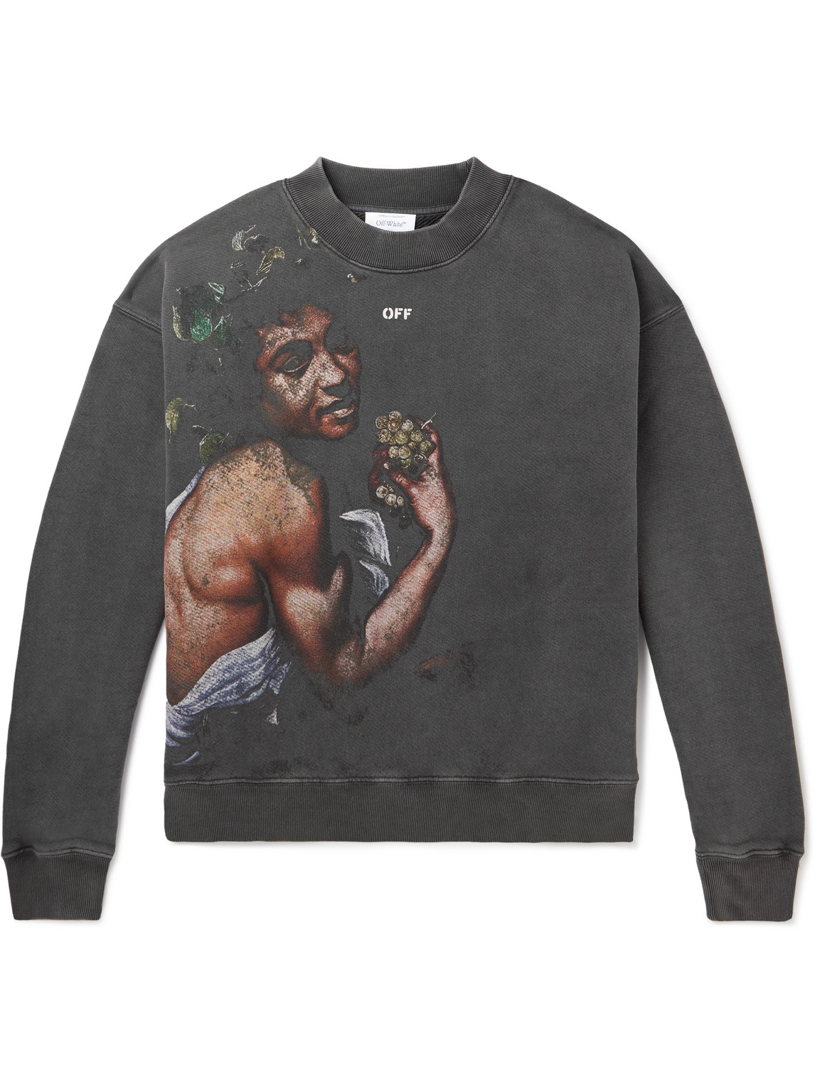 Off-white Bacchus Cotton Sweatshirt In Gray