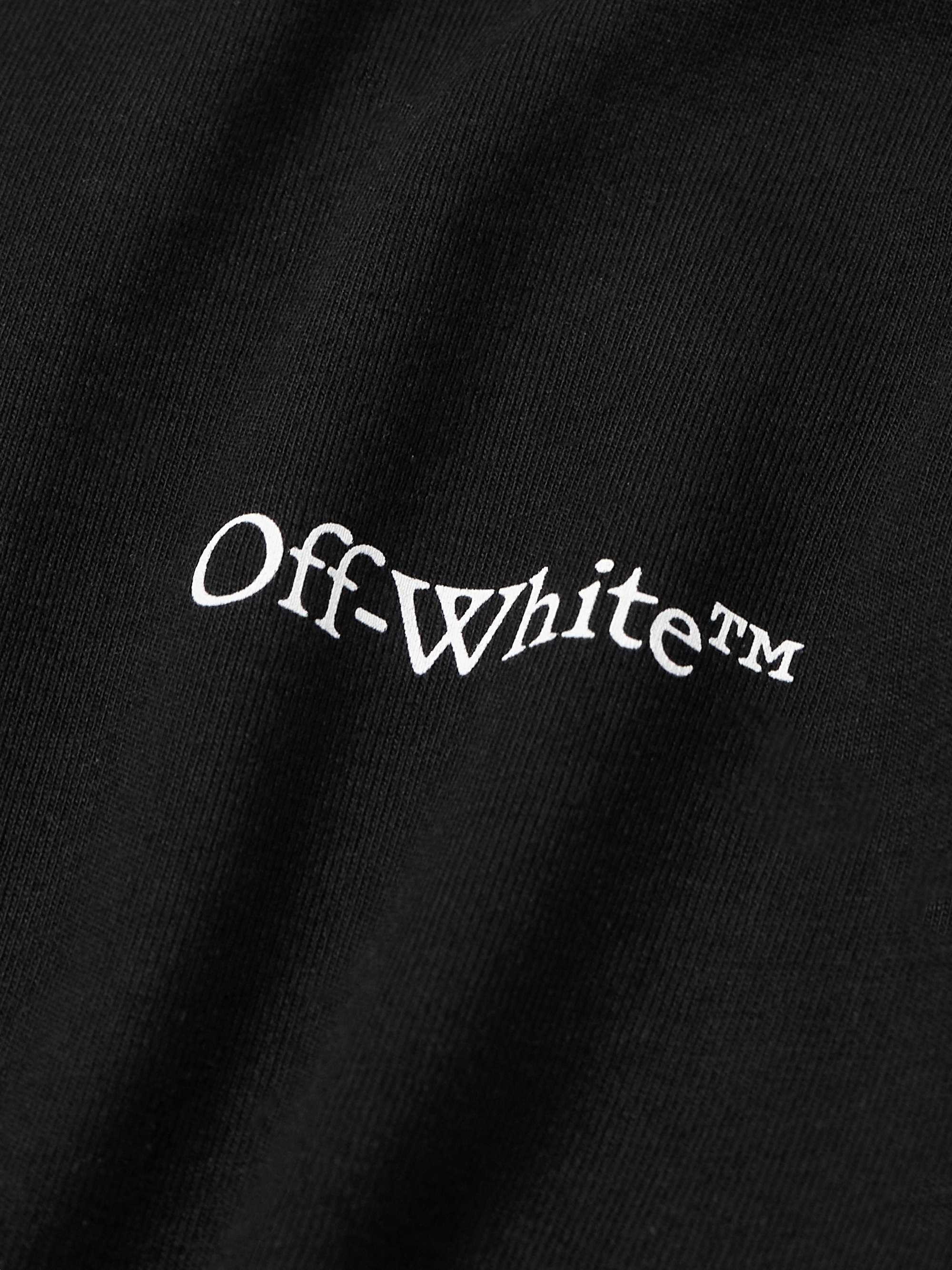 OFF-WHITE Slim-Fit Logo-Print Cotton-Jersey T-Shirt for Men | MR PORTER