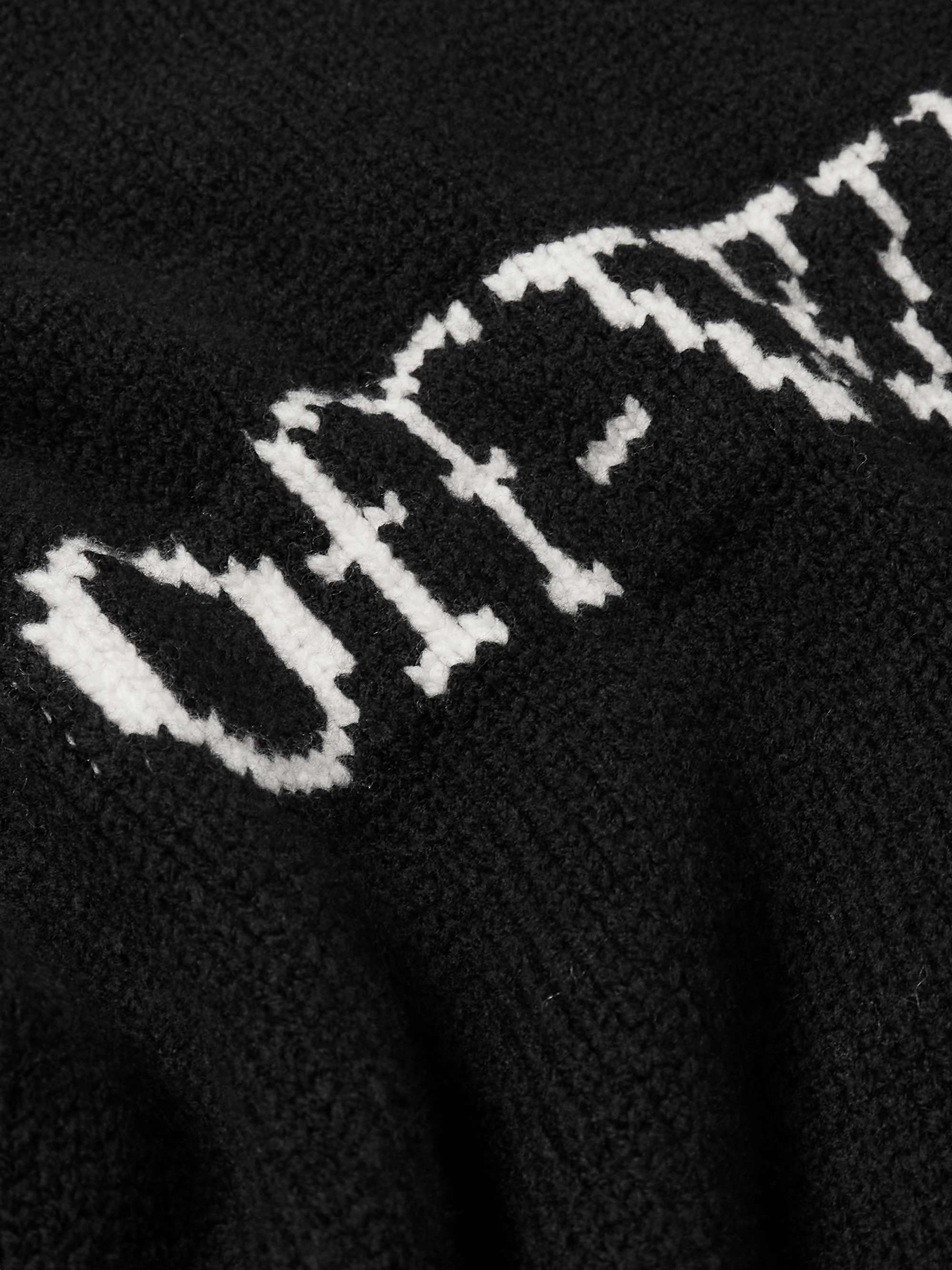 OFF-WHITE Big Bookish Logo-Jacquard Wool-Blend Sweater for Men | MR PORTER