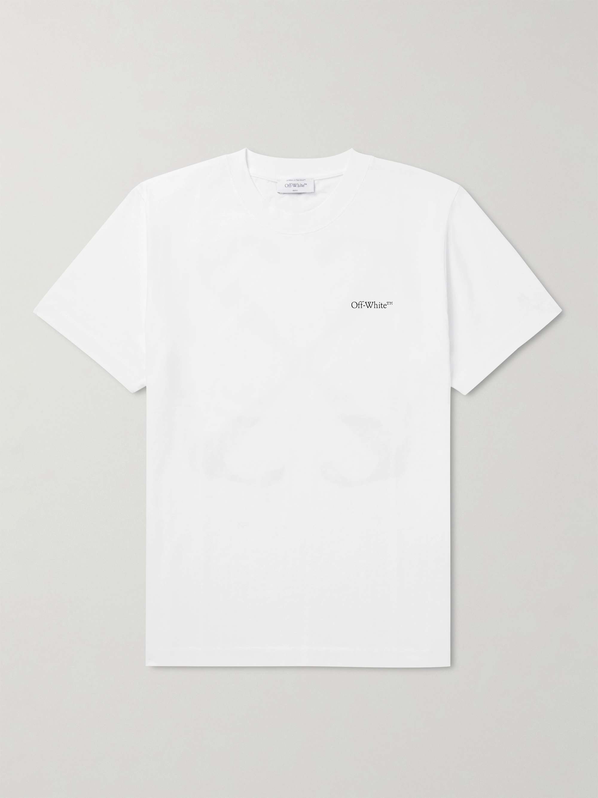 OFF-WHITE Logo-Print Cotton-Jersey T-Shirt for Men | MR PORTER