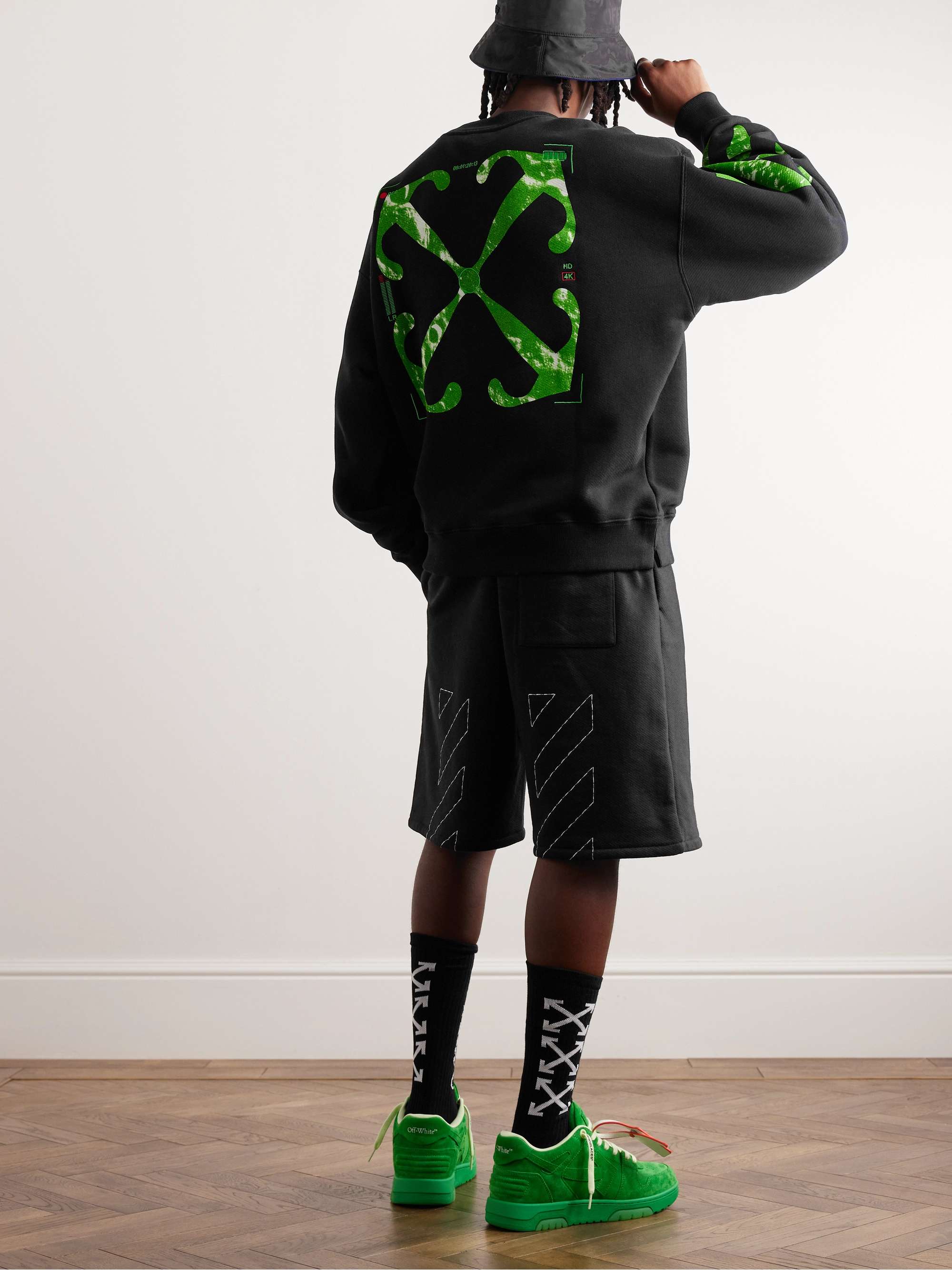 OFF WHITE Logo Print Cotton Jersey Sweatshirt for Men MR PORTER