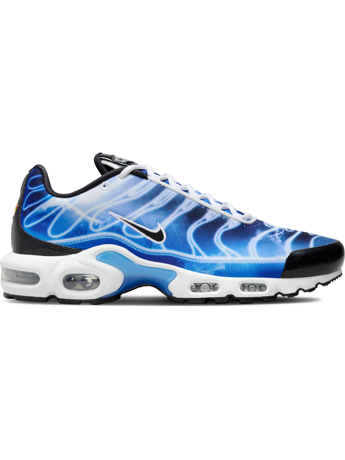 Shop Nike Air Max Plus Light Photography Printed Mesh Sneakers In Blue