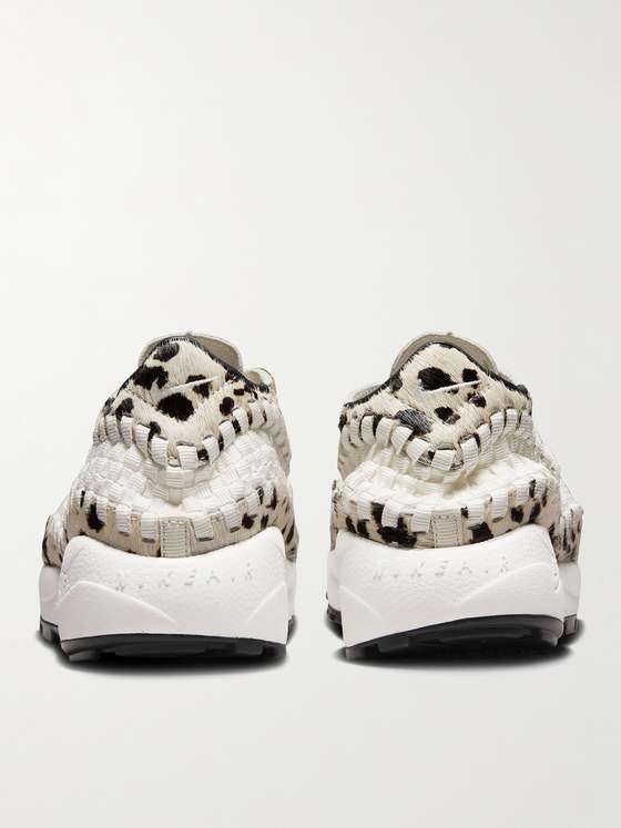 irving calf hair and mesh stripe sneaker