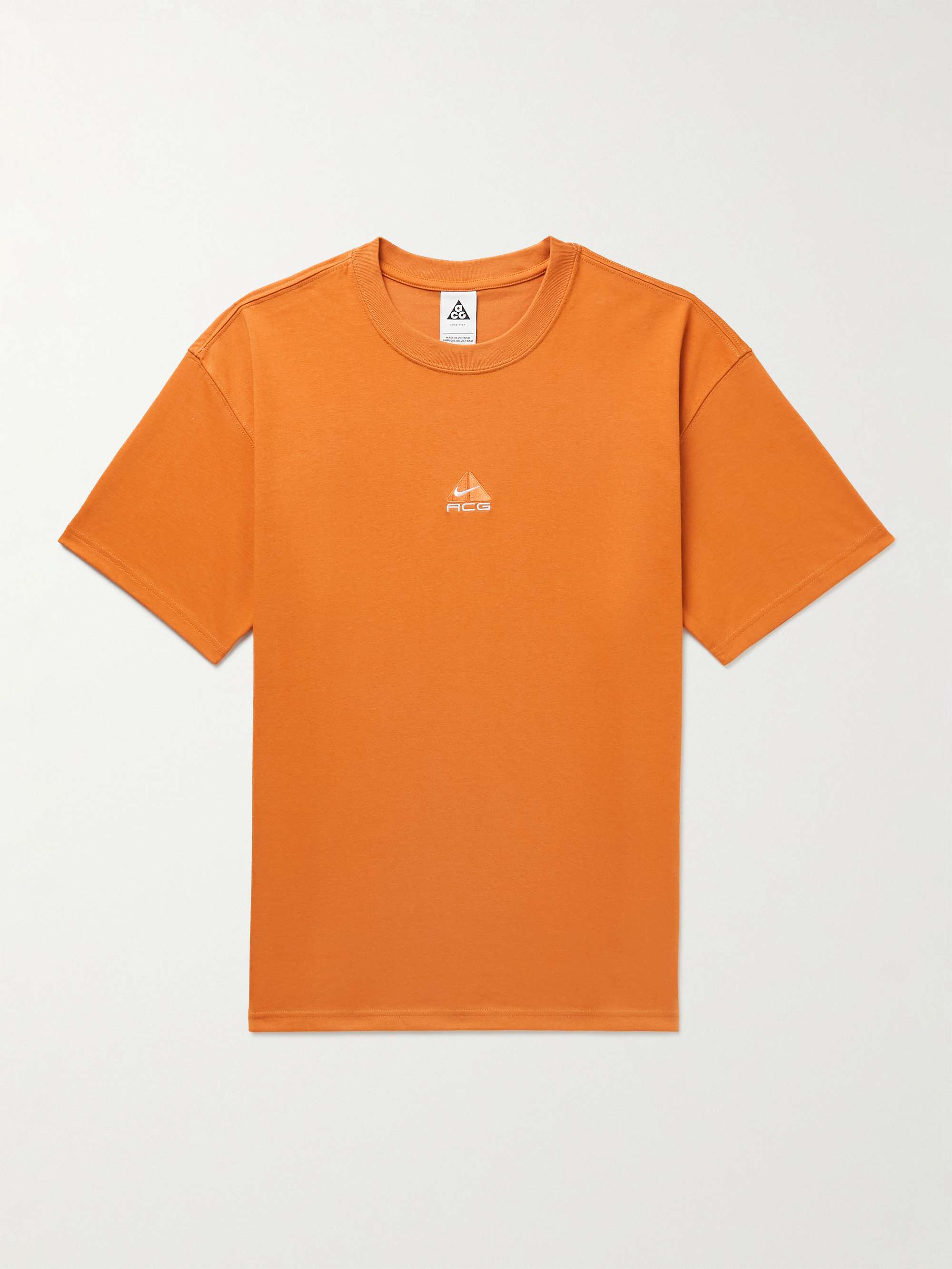 NIKE ACG Logo-Embroidered Jersey T-Shirt for Men | MR PORTER