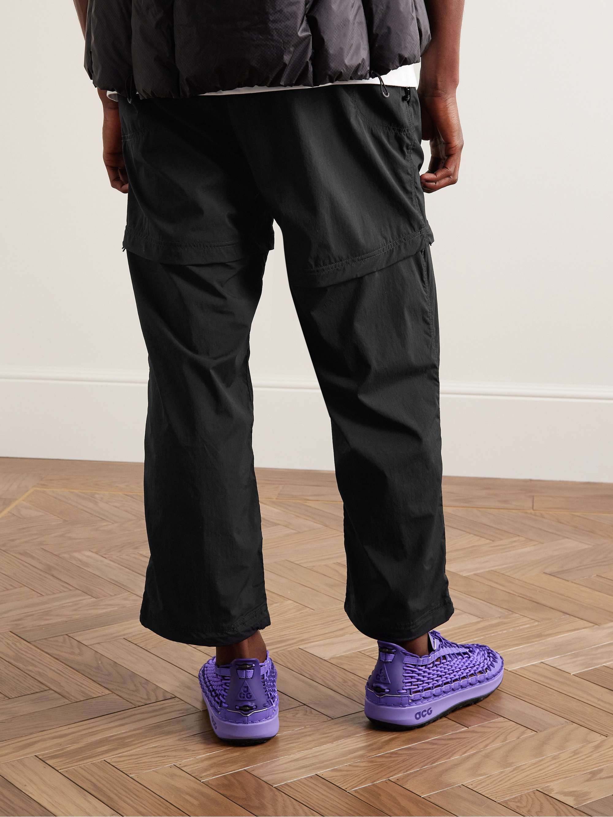 NIKE ACG Straight-Leg Convertible Belted Shell Trousers