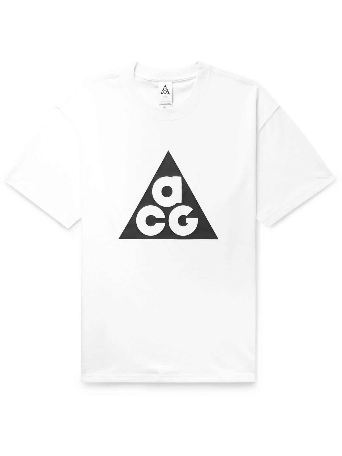 Shop Nike Acg Logo-print Jersey T-shirt In White