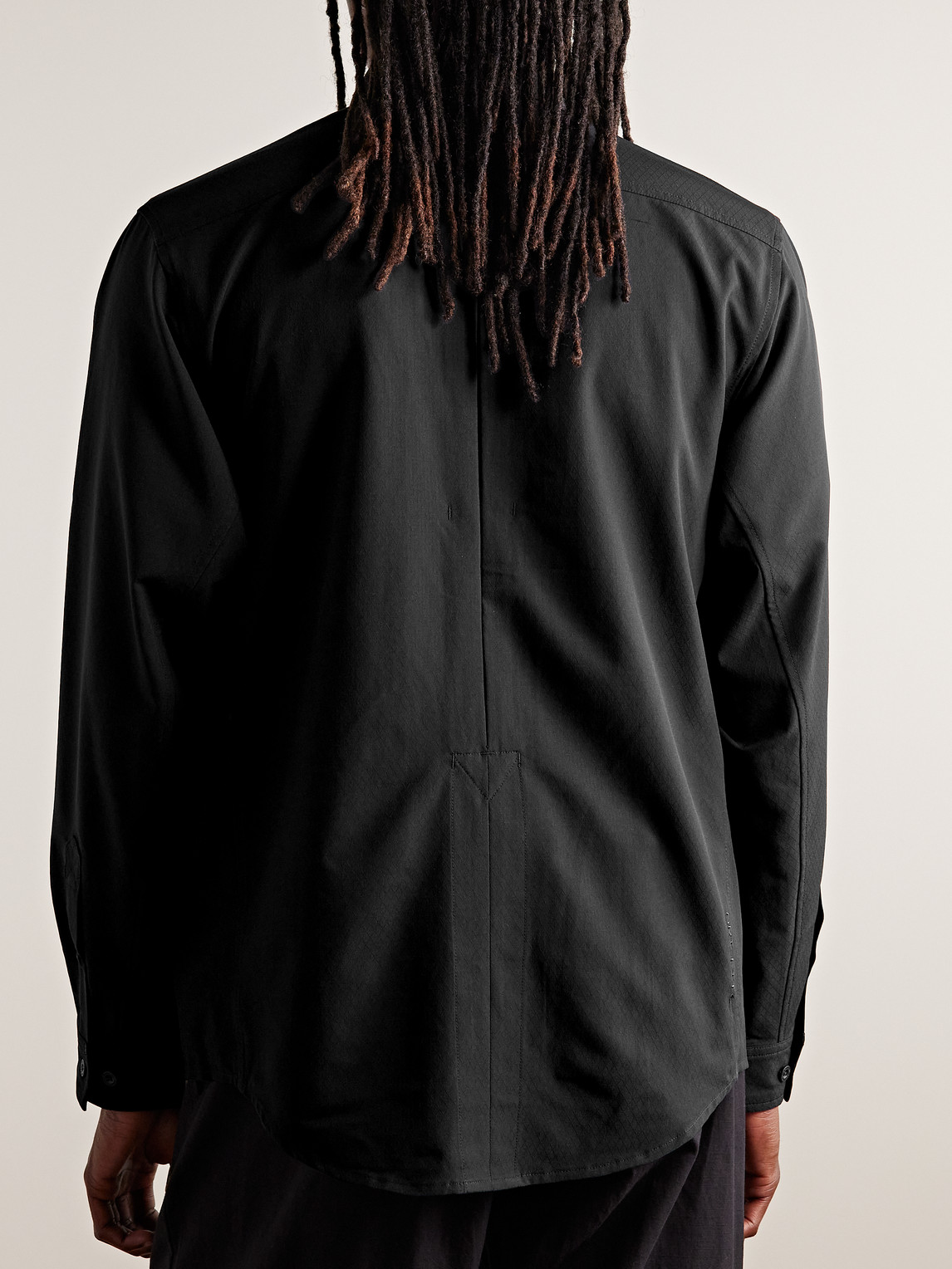 Shop Nike Acg Devastation Trail Logo-embroidered Dri-fit Uv Shirt In Black