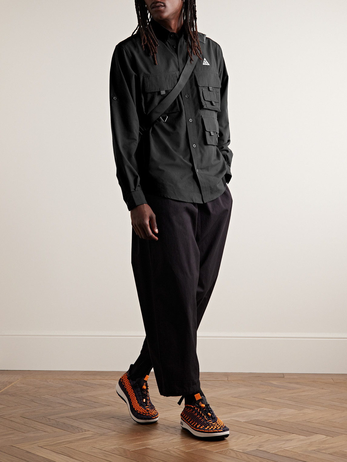 Shop Nike Acg Devastation Trail Dri-fit Uv Shirt In Black