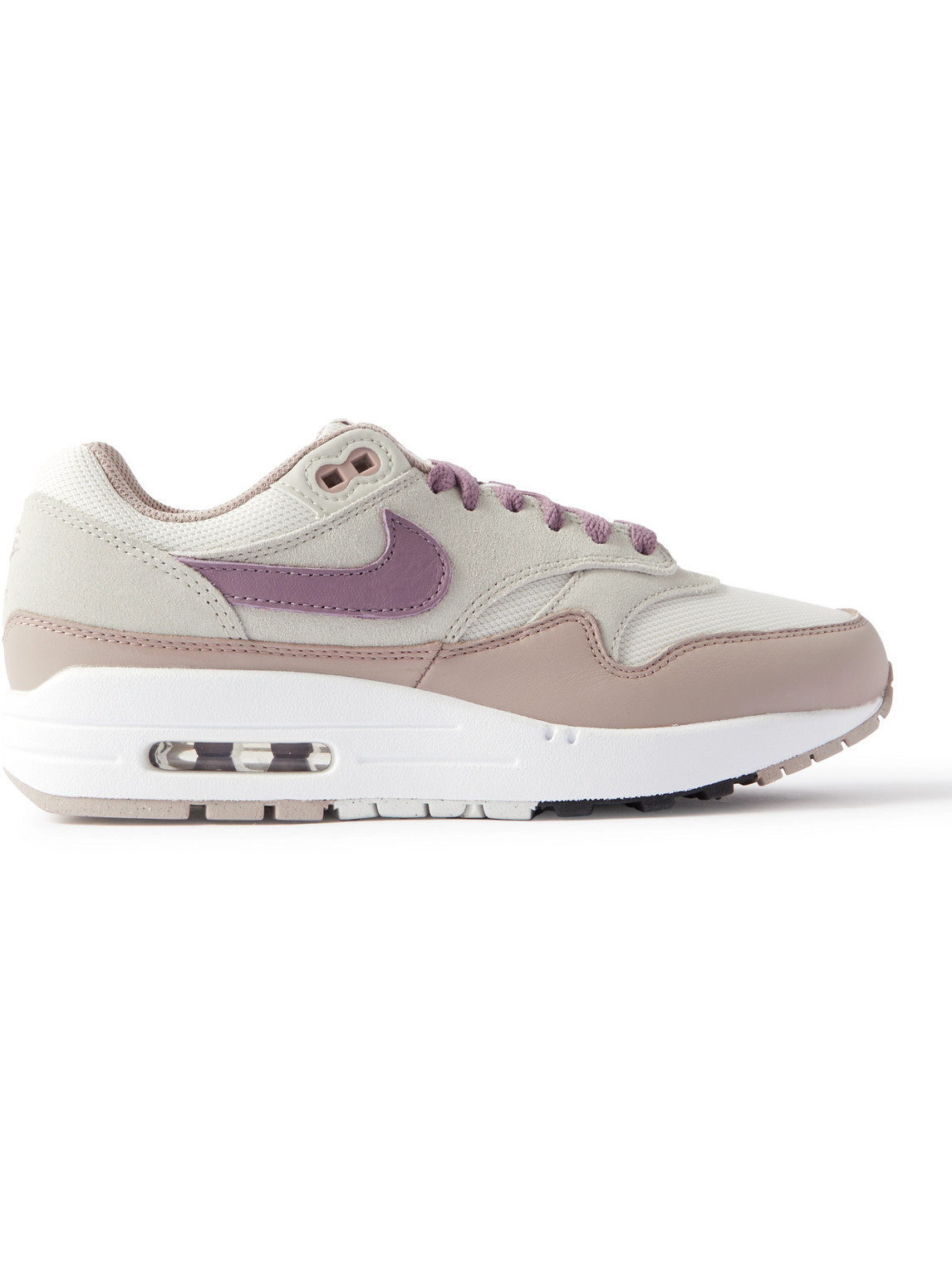 Nike Air Max 1 Sc Faux Suede, Mesh And Faux Leather Sneakers In Gray