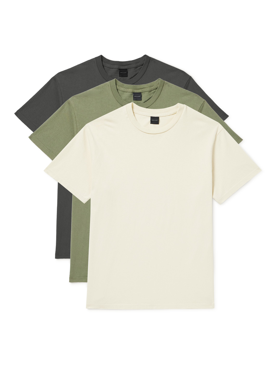 John Elliott Foundation Three-pack Cotton-jersey T-shirts In Multi