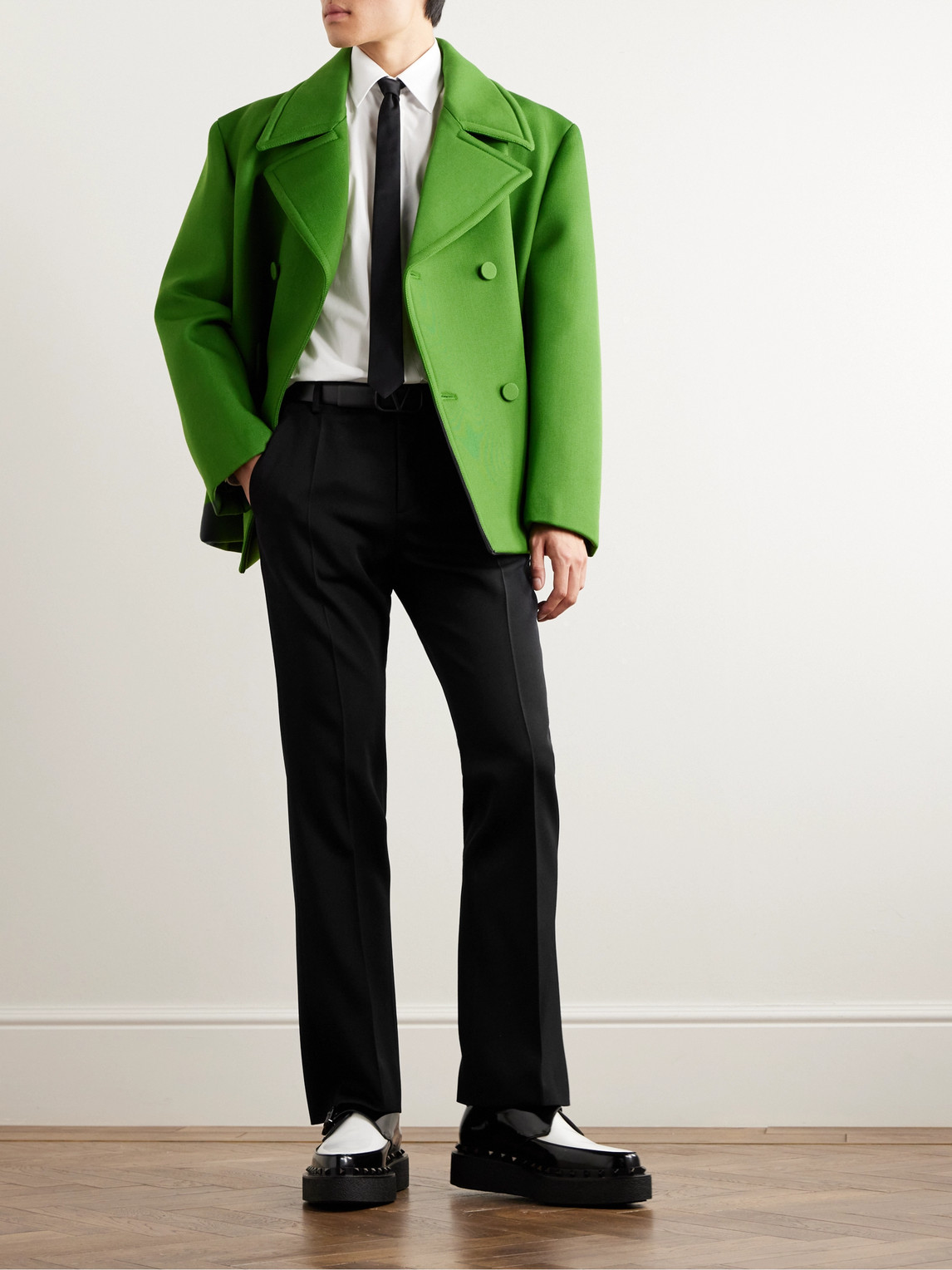Straight-Leg Virgin Wool-Twill Trousers — 2