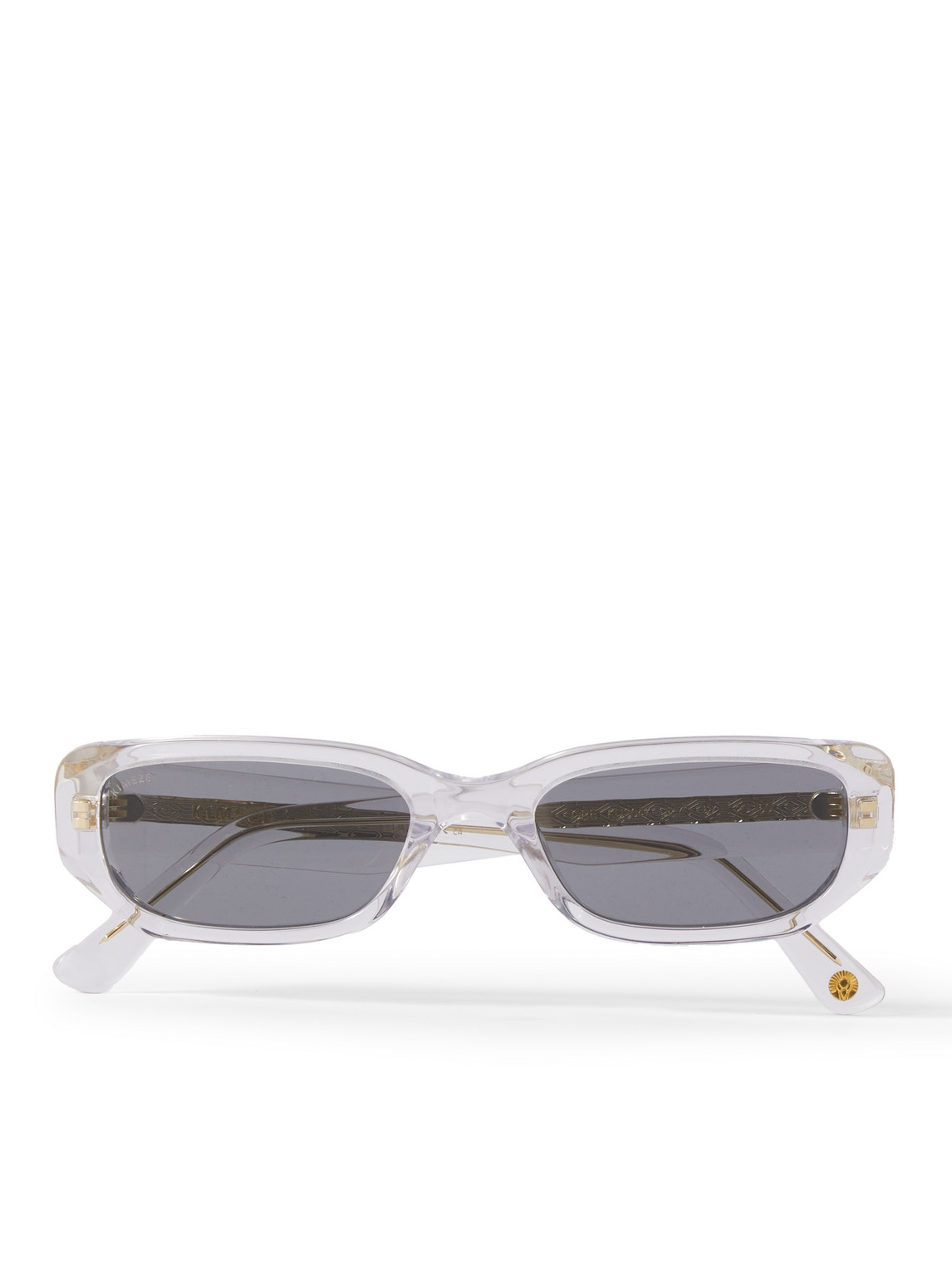 Kimeze Oré Shallow Sun Rectangular-frame Acetate Sunglasses In Neutrals