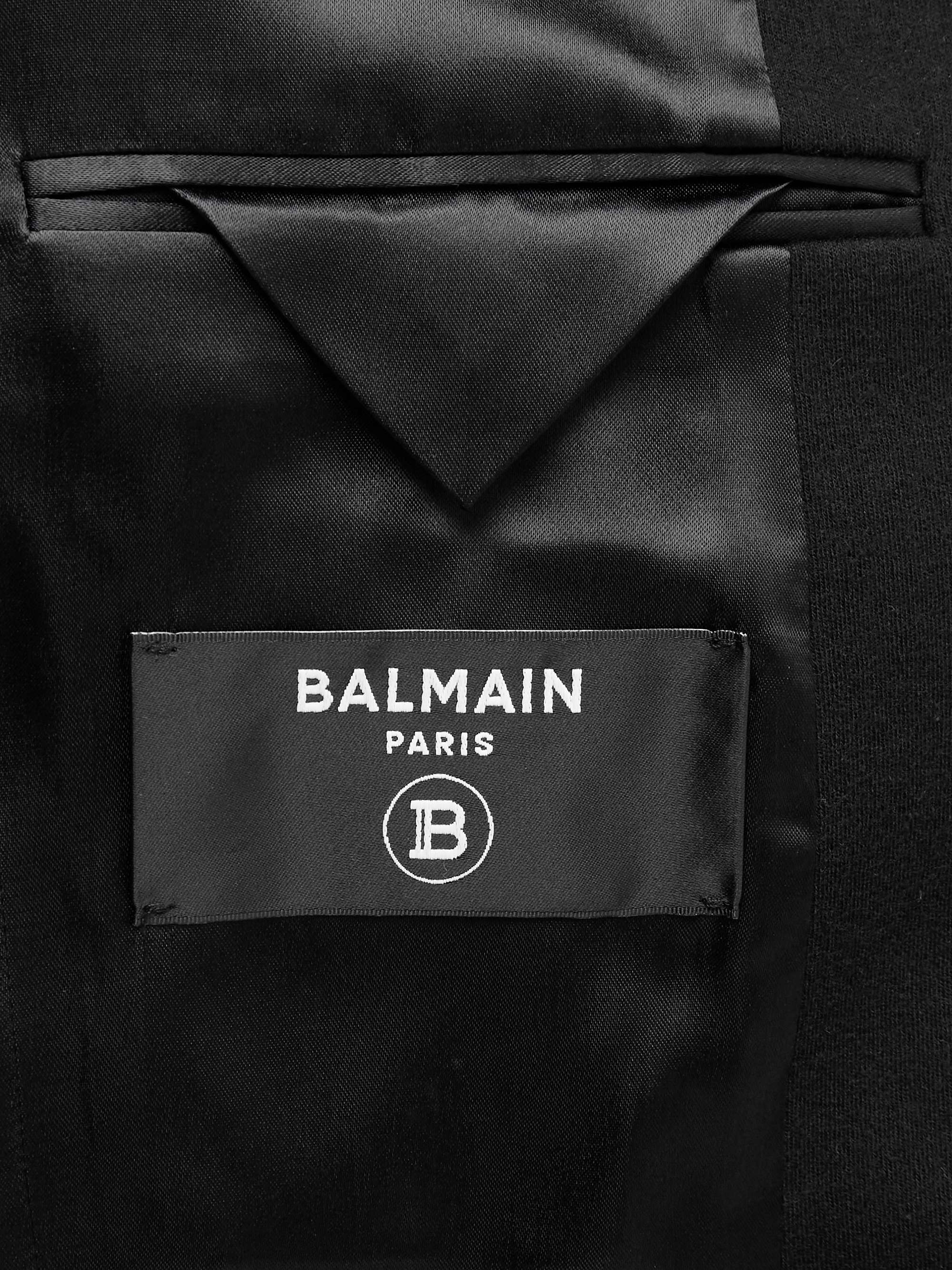 BALMAIN Double-Breasted Wool and Cashmere-Blend Blazer for Men | MR PORTER