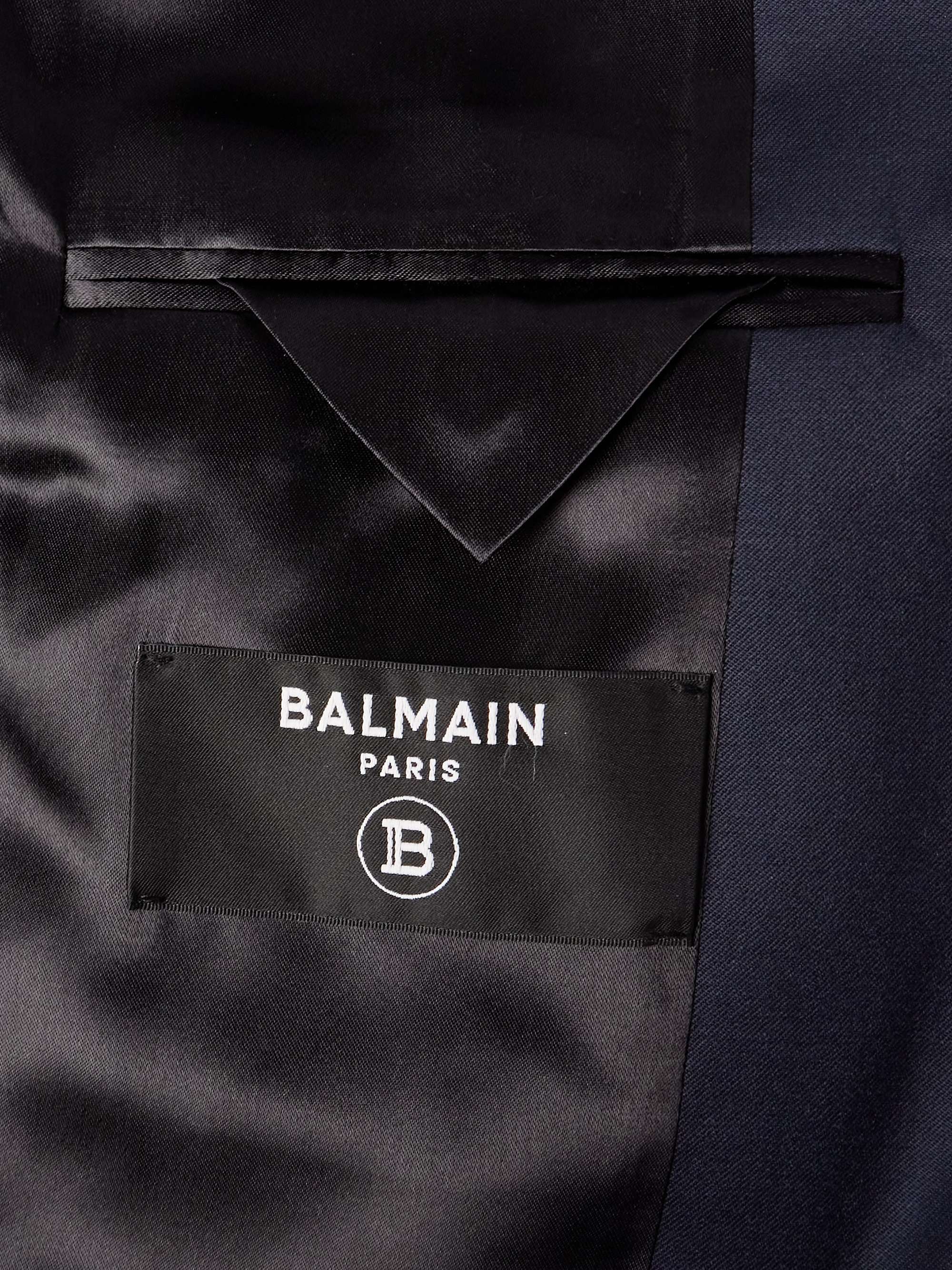 BALMAIN Wool-Twill Blazer for Men | MR PORTER