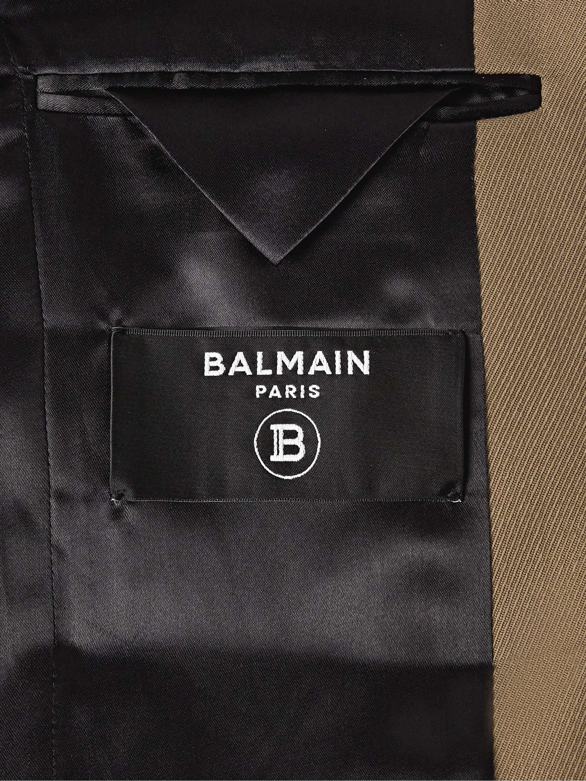 BALMAIN Slim-Fit Embellished Wool-Twill Blazer for Men | MR PORTER
