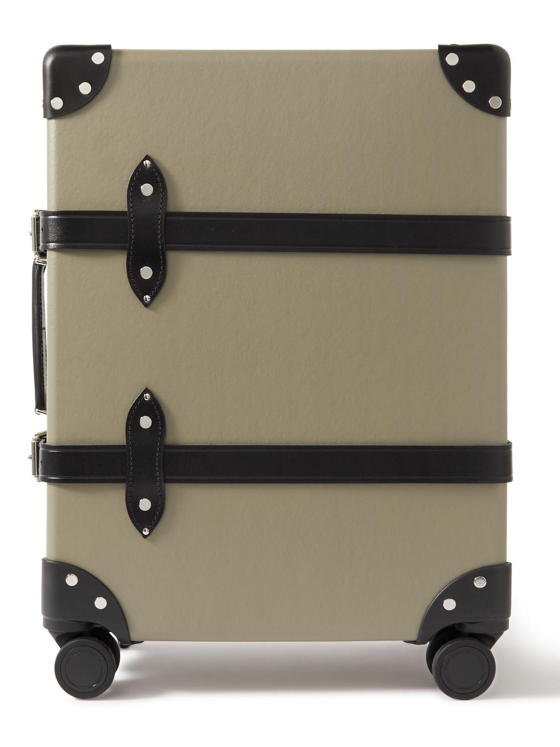 Globe-trotter Centenary Leather-trimmed Carry-on Suitcase In Green