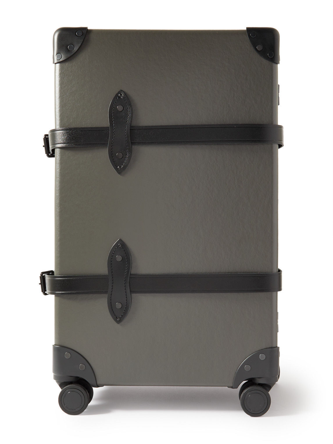 Centenary Check-In Leather-Trimmed Trolley Case