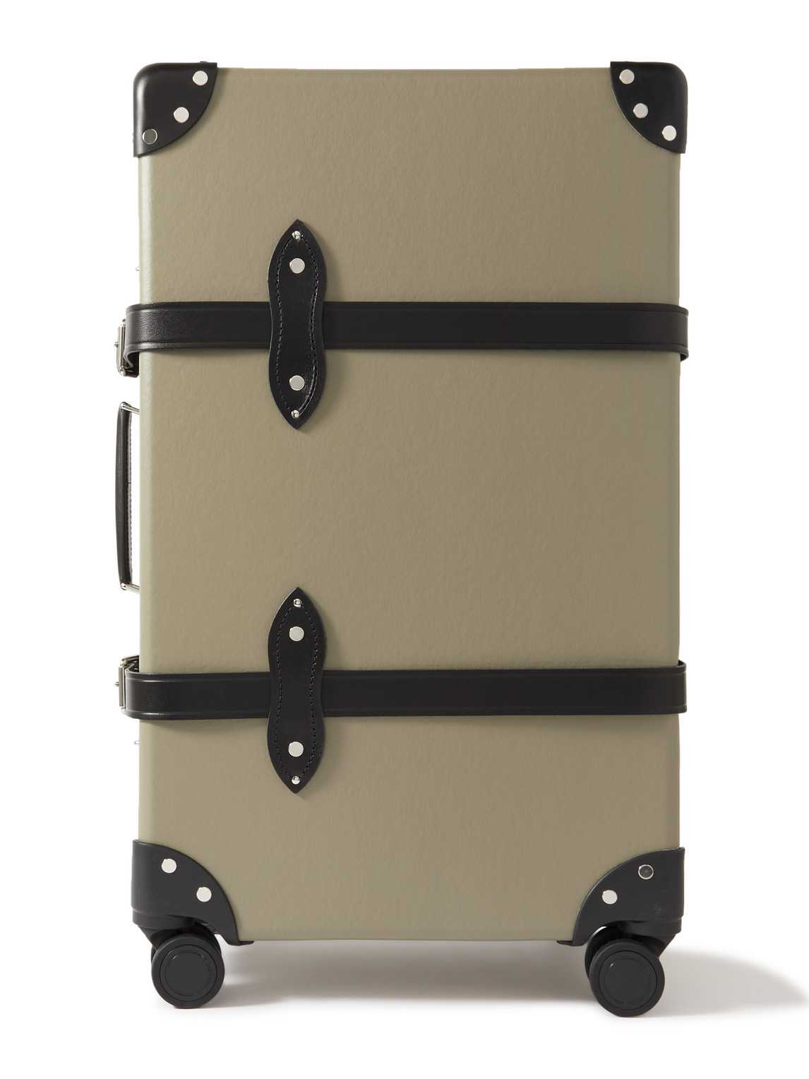 Globe-trotter Centenary Check-in Leather-trimmed Trolley Case In Green