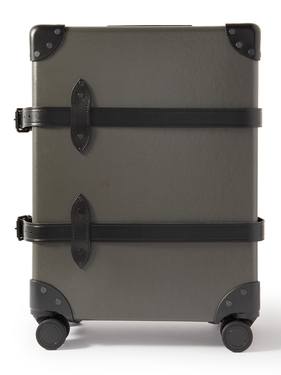 Globe-trotter Centenary Leather-trimmed Carry-on Suitcase In Gray