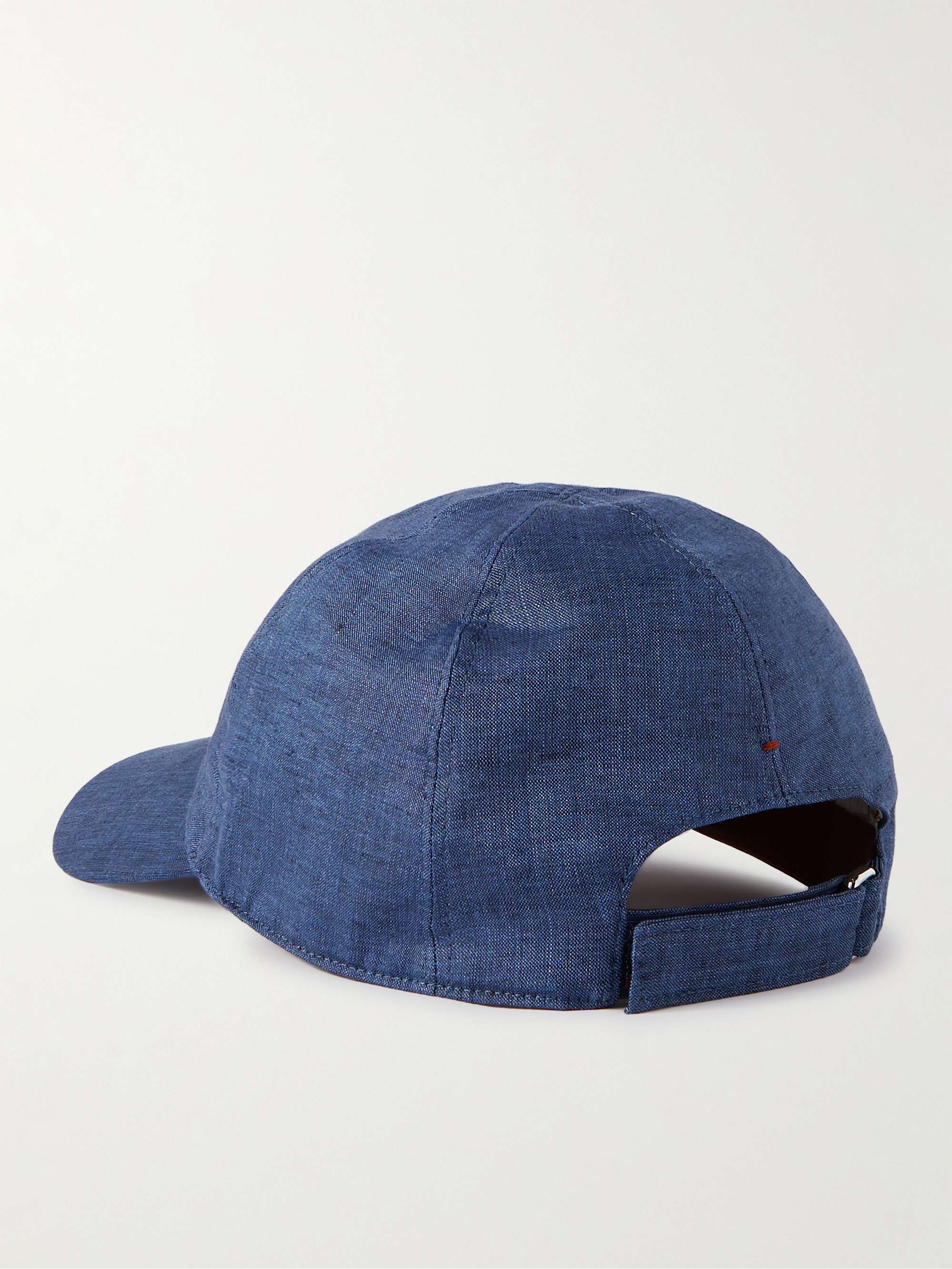 LORO PIANA Logo-Embroidered Linen Baseball Cap for Men | MR PORTER