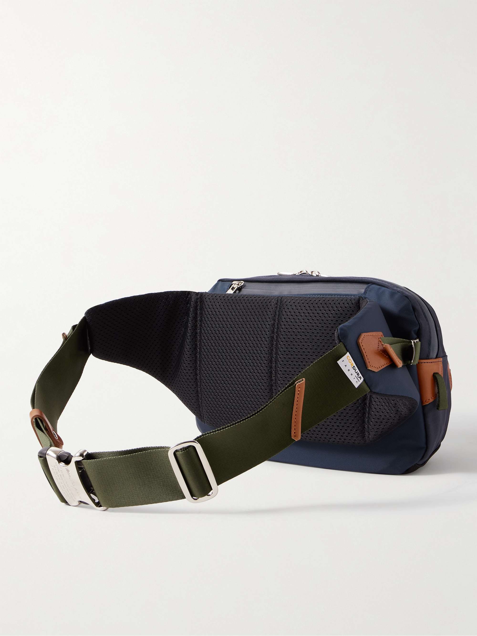 MASTERPIECE Potential LogoAppliquéd Leather and bingTrimmed