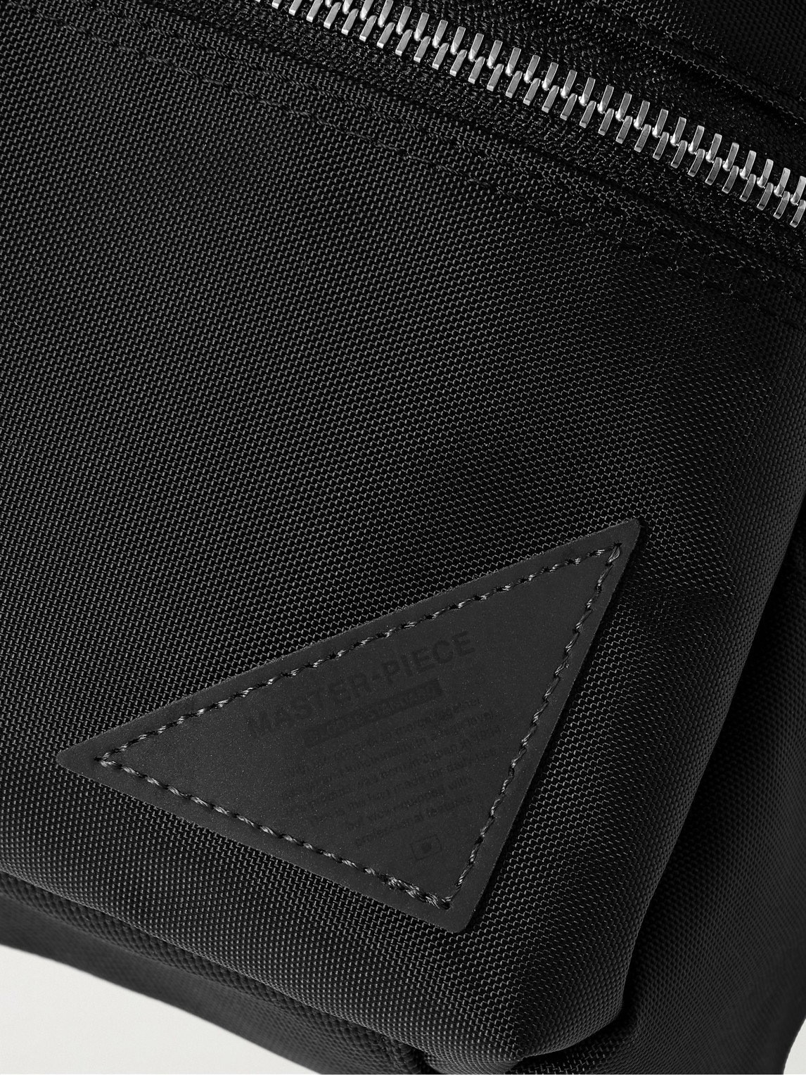 Shop Master-piece Various Toray Gaifu® 420d Nylon Messenger Bag In Black
