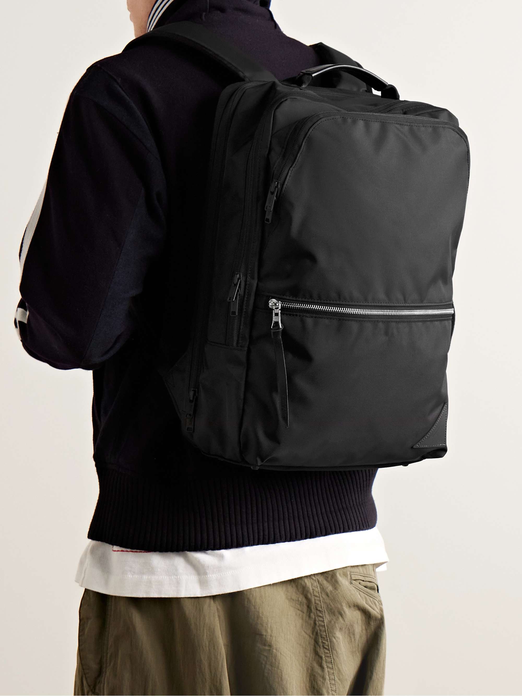 MASTER-PIECE Leather-Trimmed CORDURA® Ballistic Backpack for Men | MR ...
