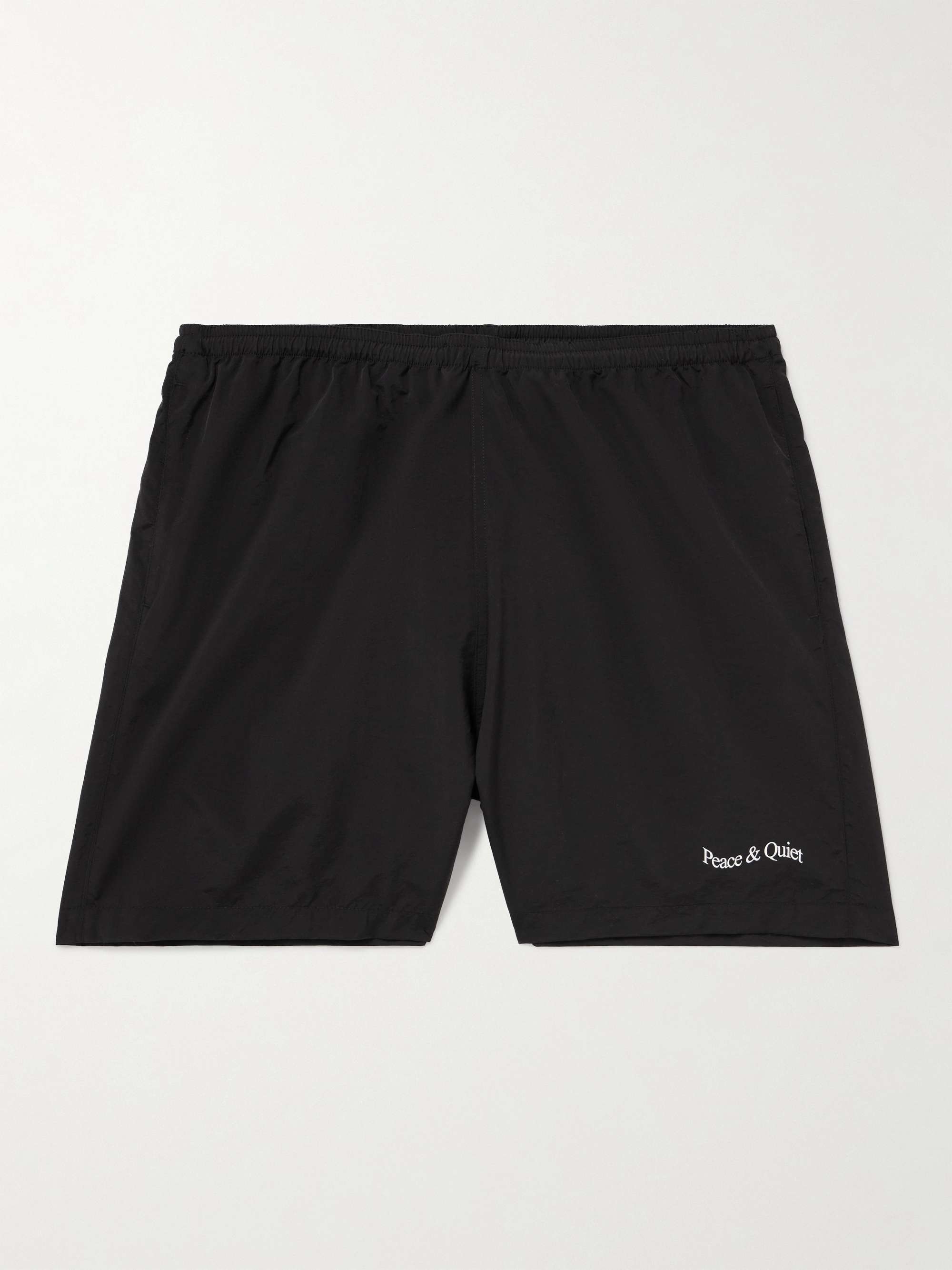 MUSEUM OF PEACE & QUIET Woodmark Straight-Leg Logo-Print Nylon ...