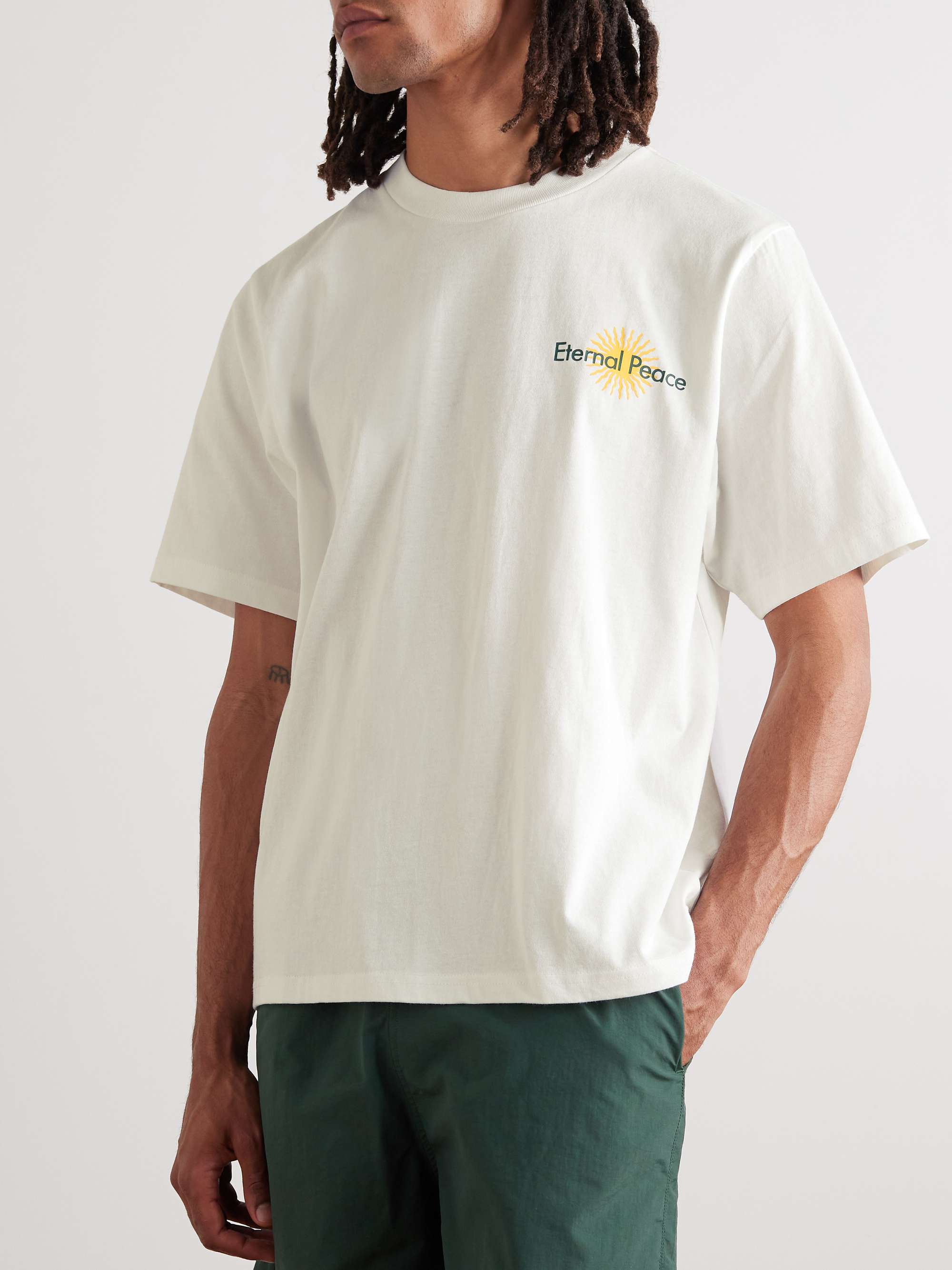 MUSEUM OF PEACE & QUIET Eternal Peace Printed Cotton-Jersey T-Shirt