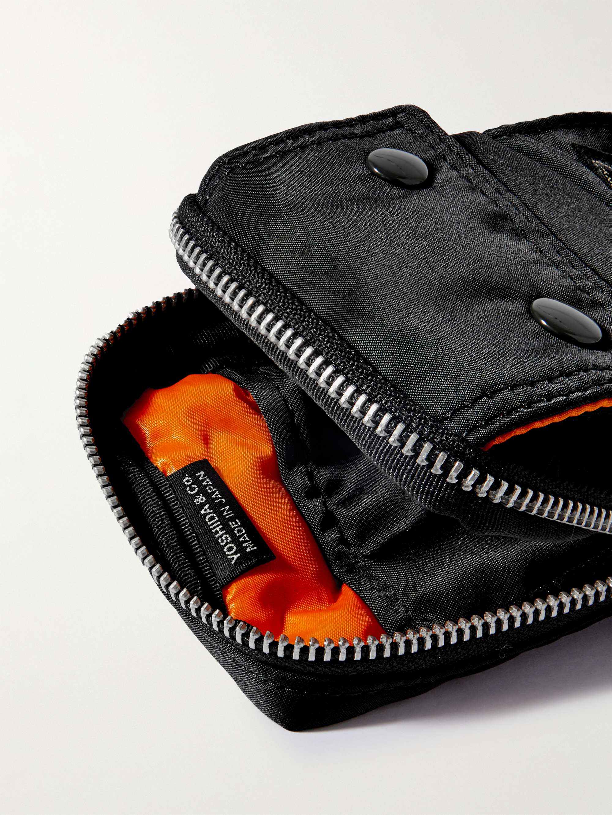PORTER-YOSHIDA & CO Tanker Logo-Appliquéd Grosgrain-Trimmed Twill Pouch