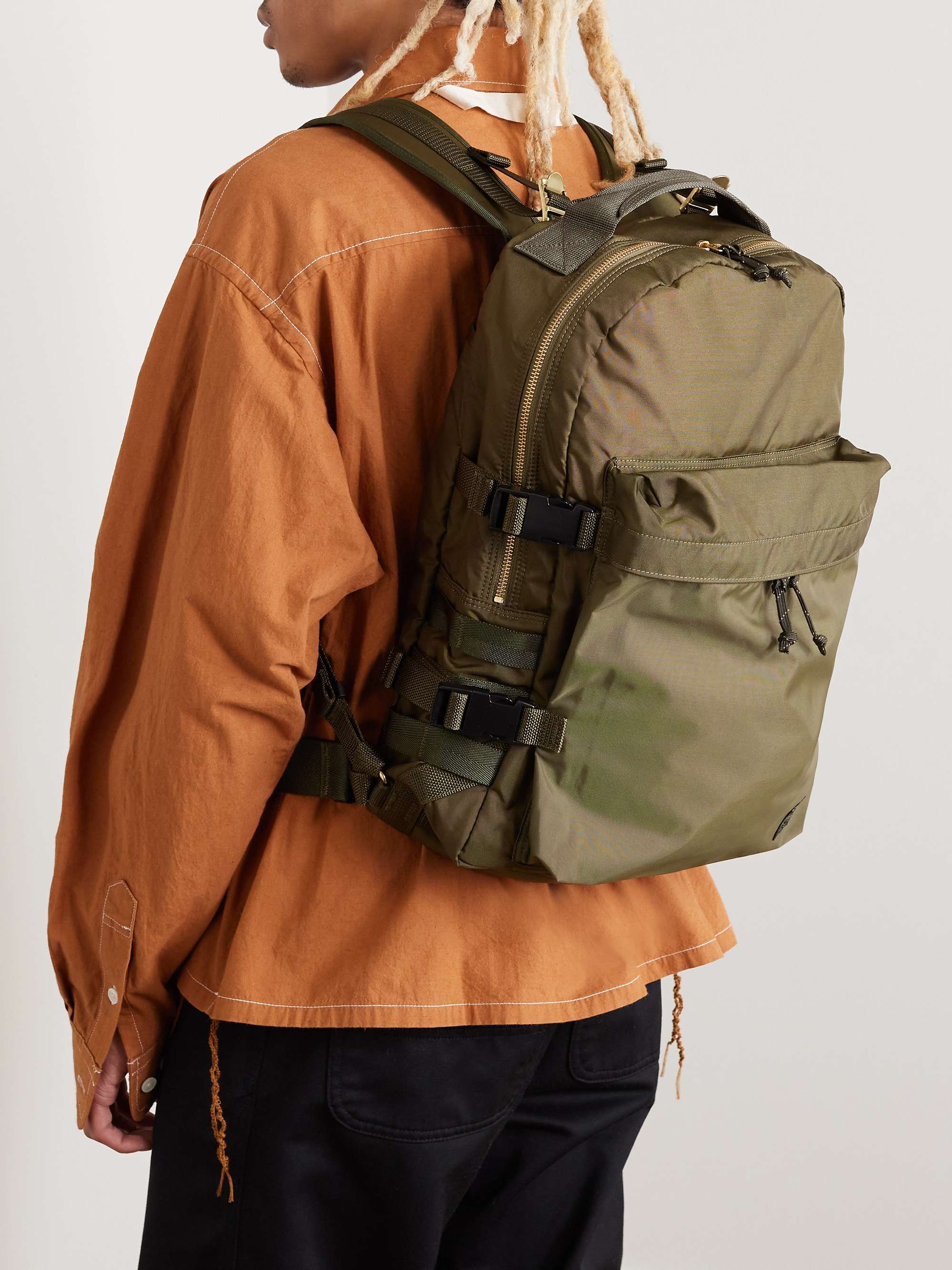 EÉRA Rocket Big Leather-Trimmed Shell Backpack for Men