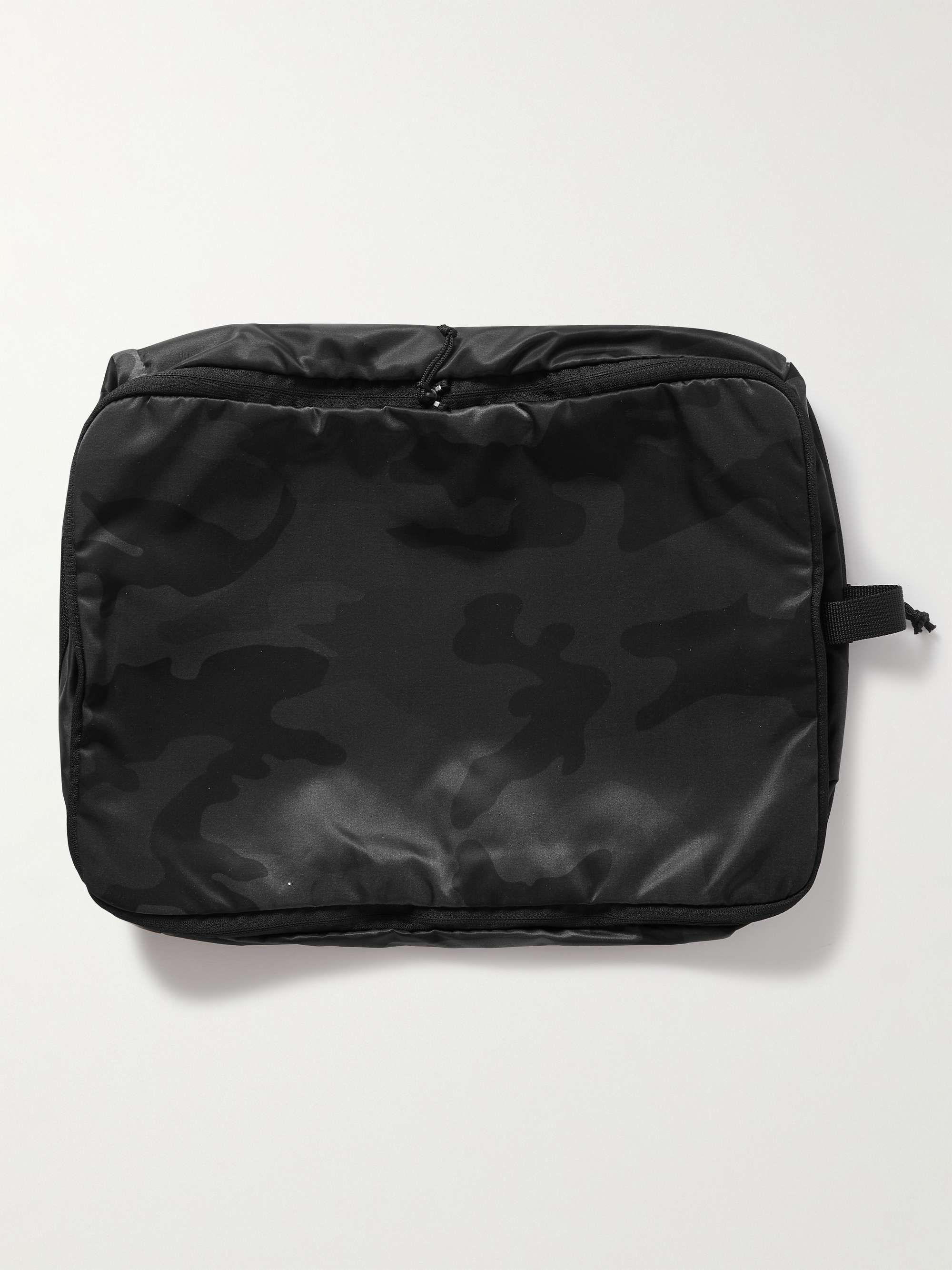 PORTER-YOSHIDA & CO Mesh-Trimmed Camouflage-Print Shell Pouch
